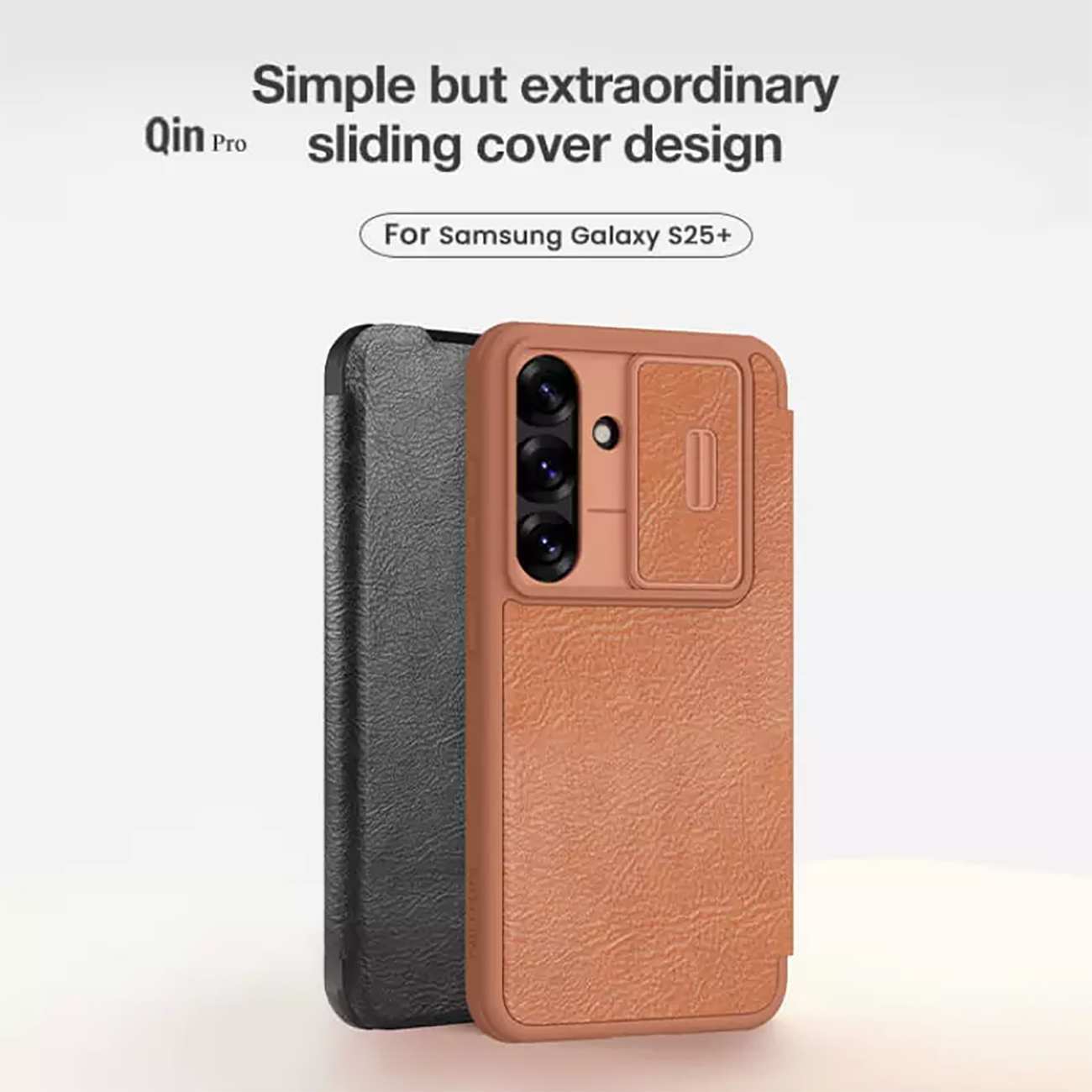 کاور کتابی سامسونگ گلکسی اس 25 پلاس نیلکین Qin Pro Leather case