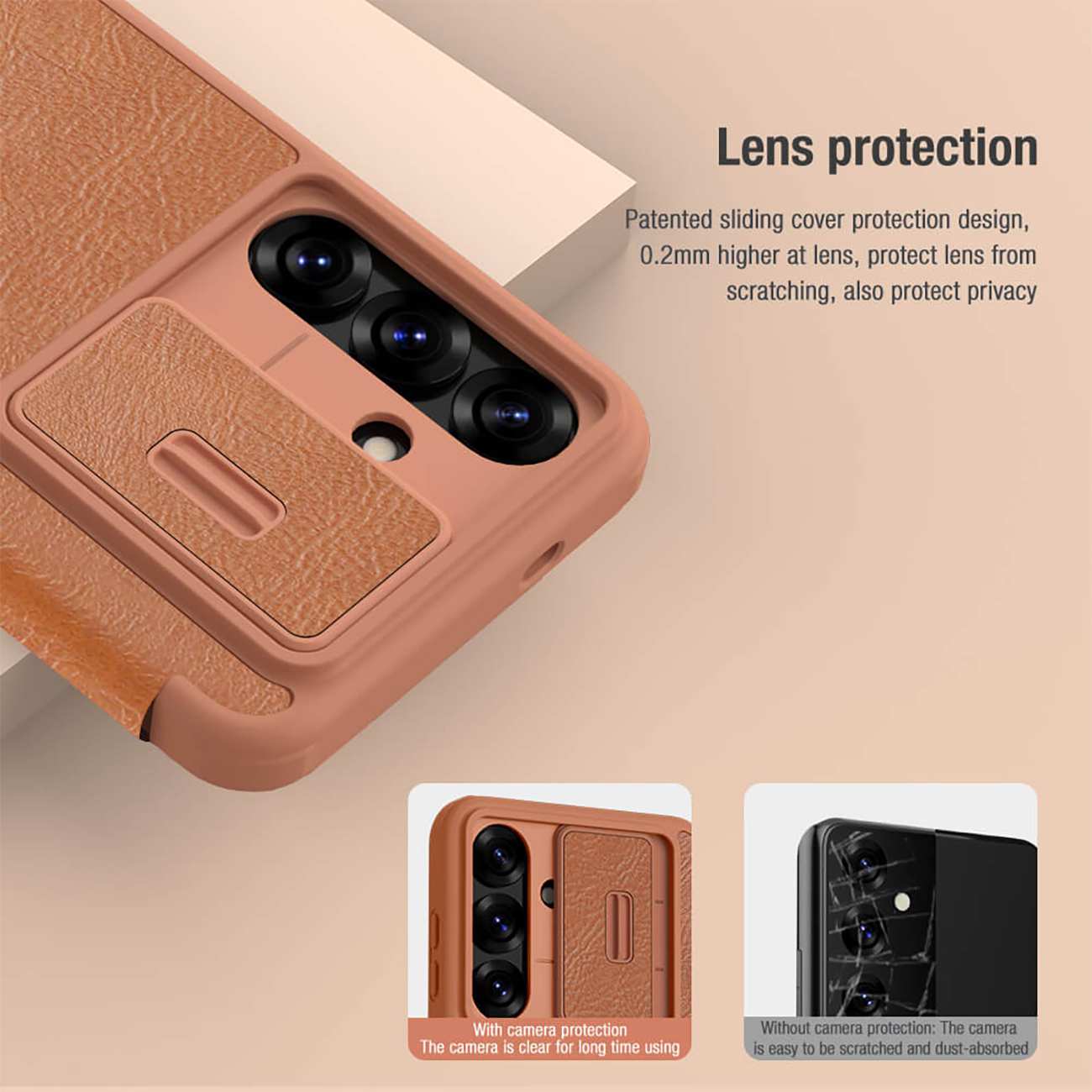 کاور کتابی سامسونگ گلکسی اس 25 پلاس نیلکین Qin Pro Leather case
