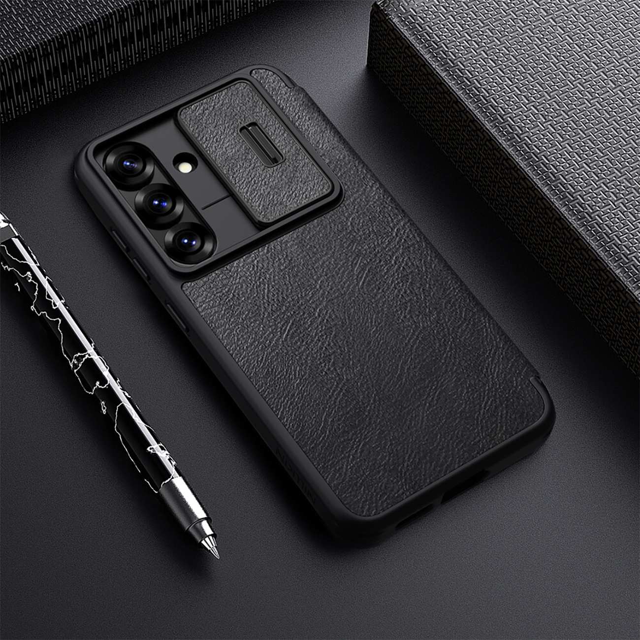 کاور کتابی سامسونگ گلکسی اس 25 پلاس نیلکین Qin Pro Leather case
