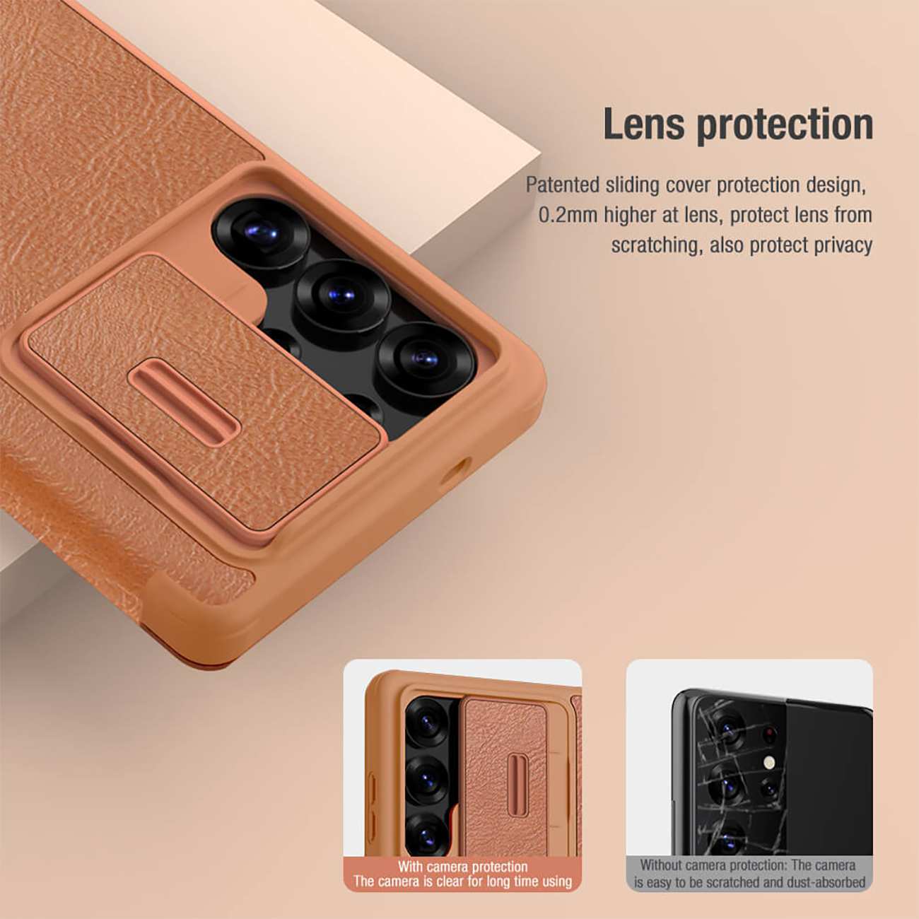 قاب کلاسوری گوشی سامسونگ گلکسی اس 25 اولترا نیلکین Qin Pro Leather