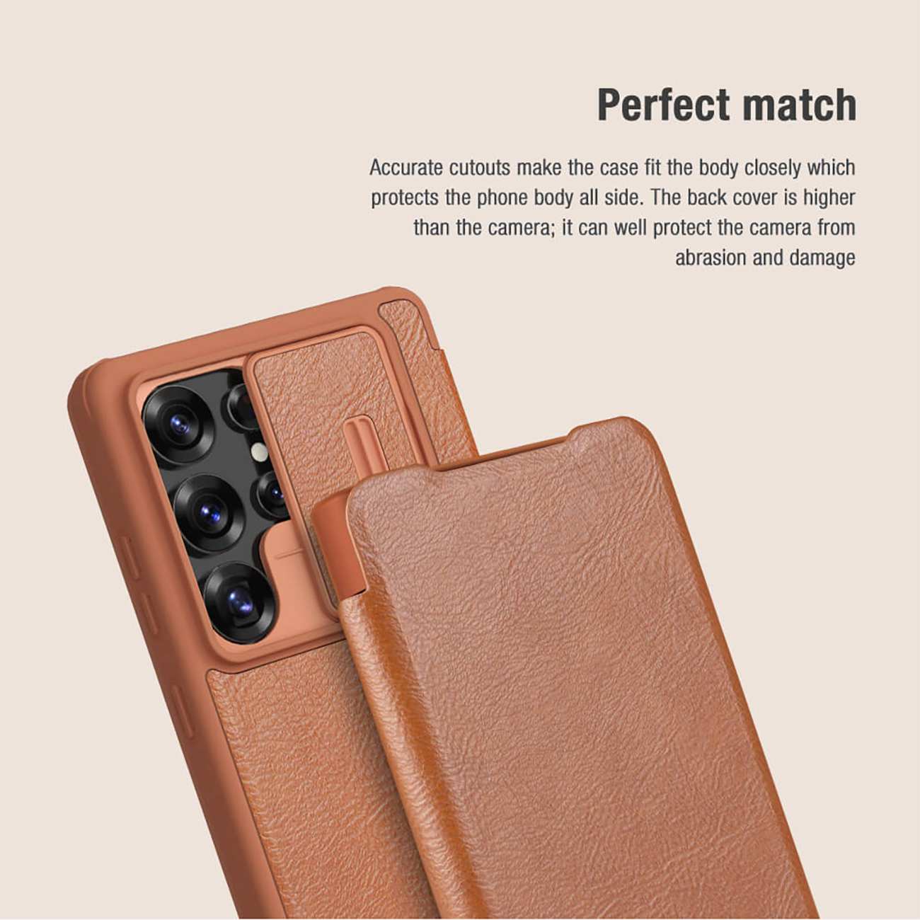 قاب کلاسوری گوشی سامسونگ گلکسی اس 25 اولترا نیلکین Qin Pro Leather