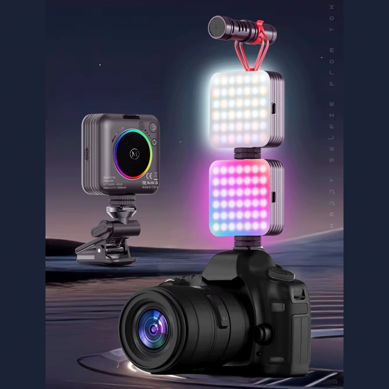 مینی چراغ سلفی شارژی قابل حمل D12S