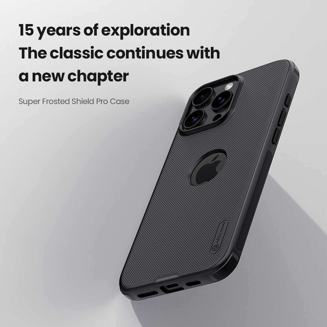 قاب گوشی آیفون 16 پرومکس نیلکین Super Frosted Shield Pro
