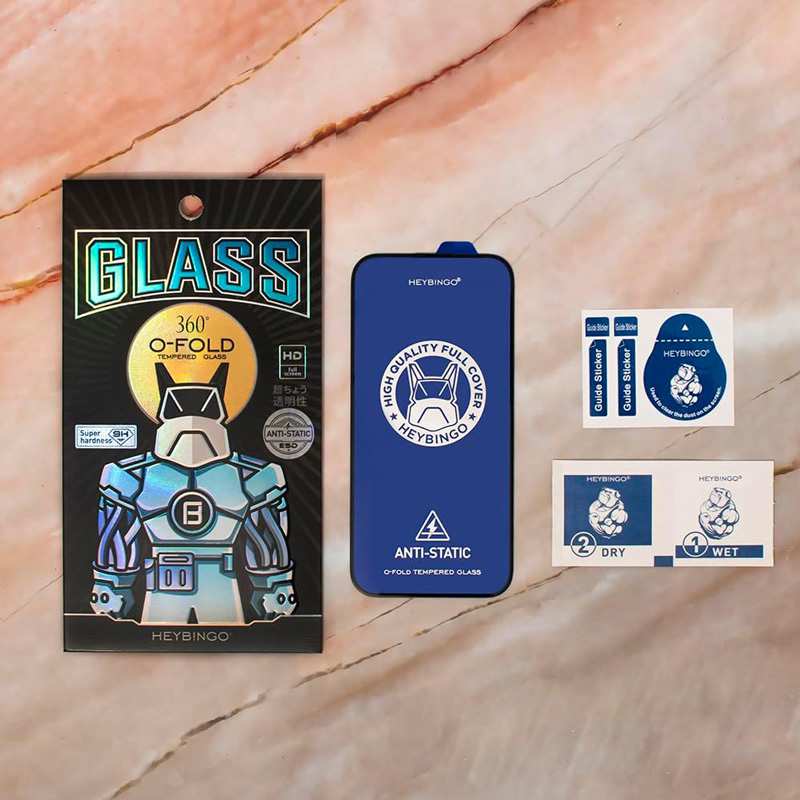 گلس آنتی استاتیک شفاف آیفون 16 پرو HEYBINGO