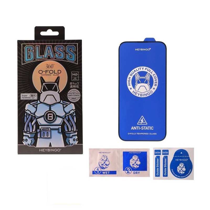 گلس آنتی استاتیک شفاف آیفون 16 پرو HEYBINGO