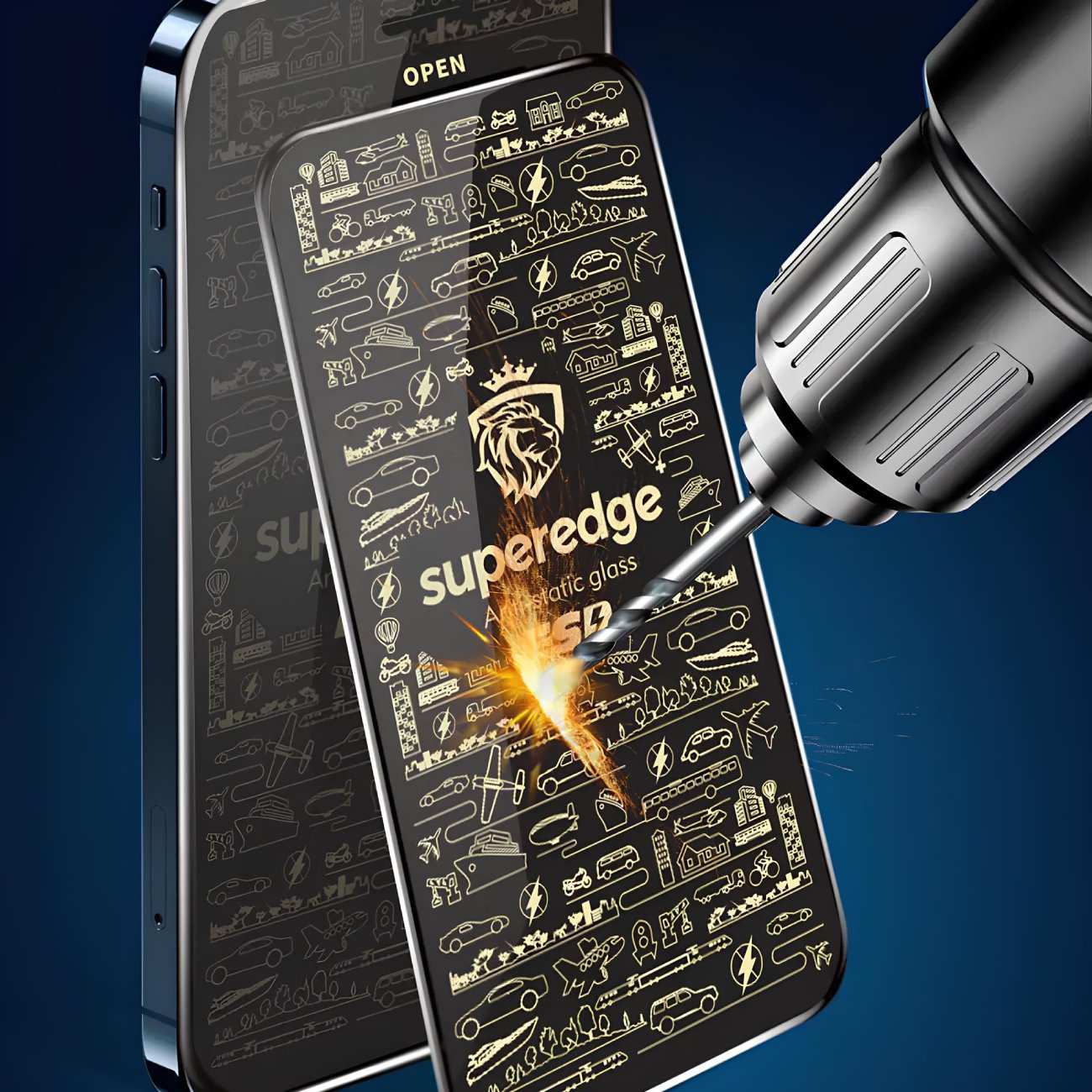 گلس شیشهای آنتی استاتیک آیفون 11 Wotaer