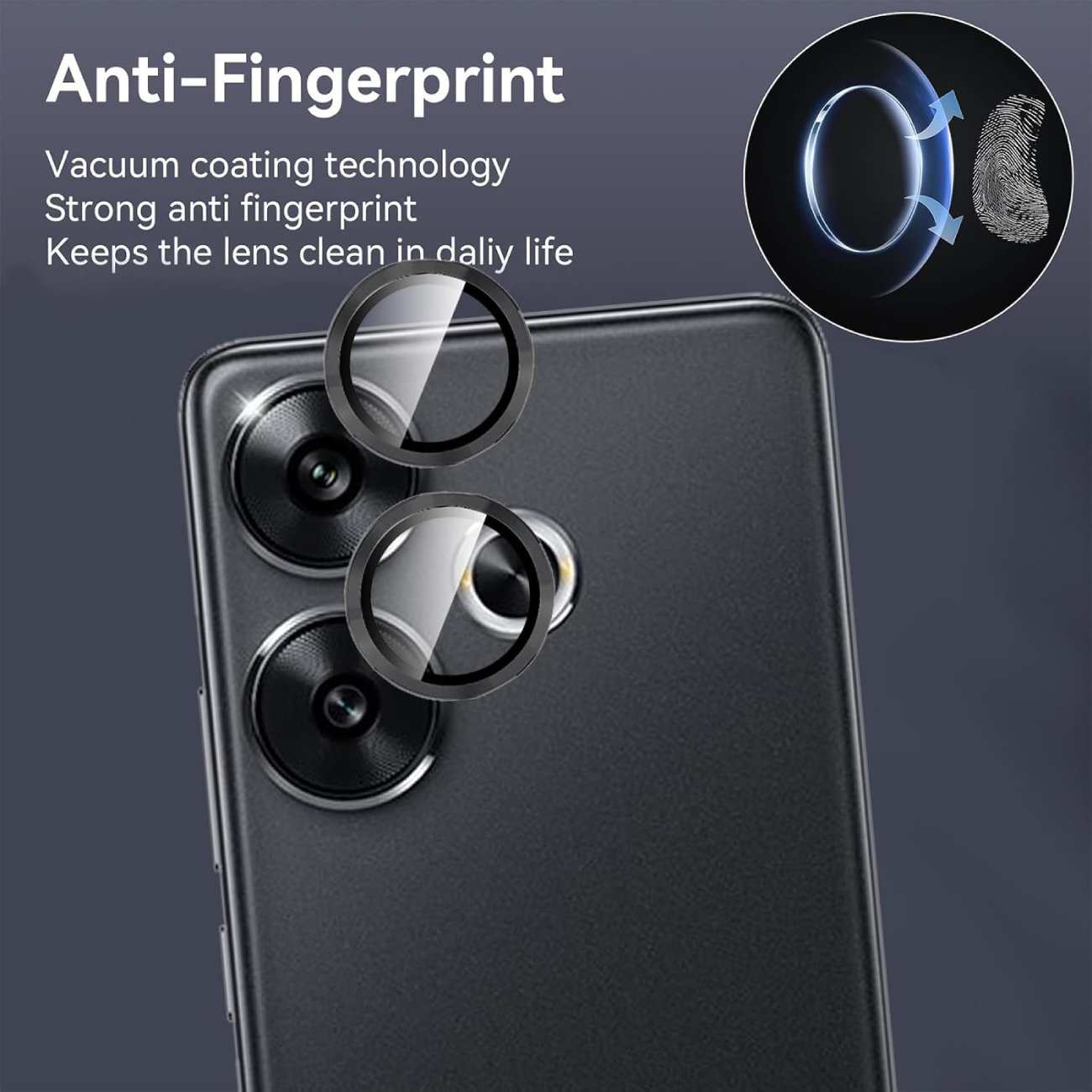 محافظ رینگی لنز دوربین شیائومی پوکو اف5 TOP SHOCK