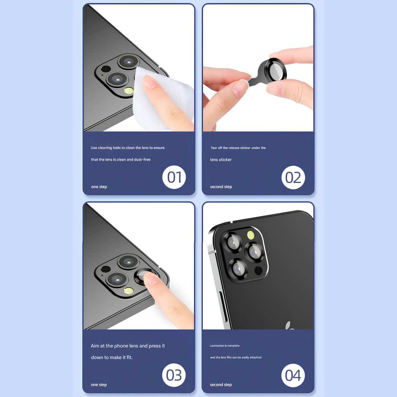 گلس لنز دوربین آیفون 15