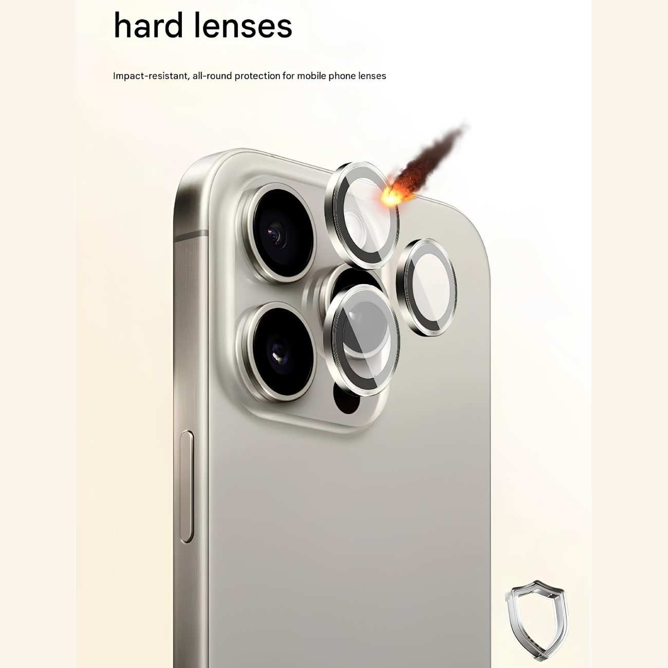 محافظ لنز دوربین رینگی آیفون 15 پرو و آیفون 15 پرومکس