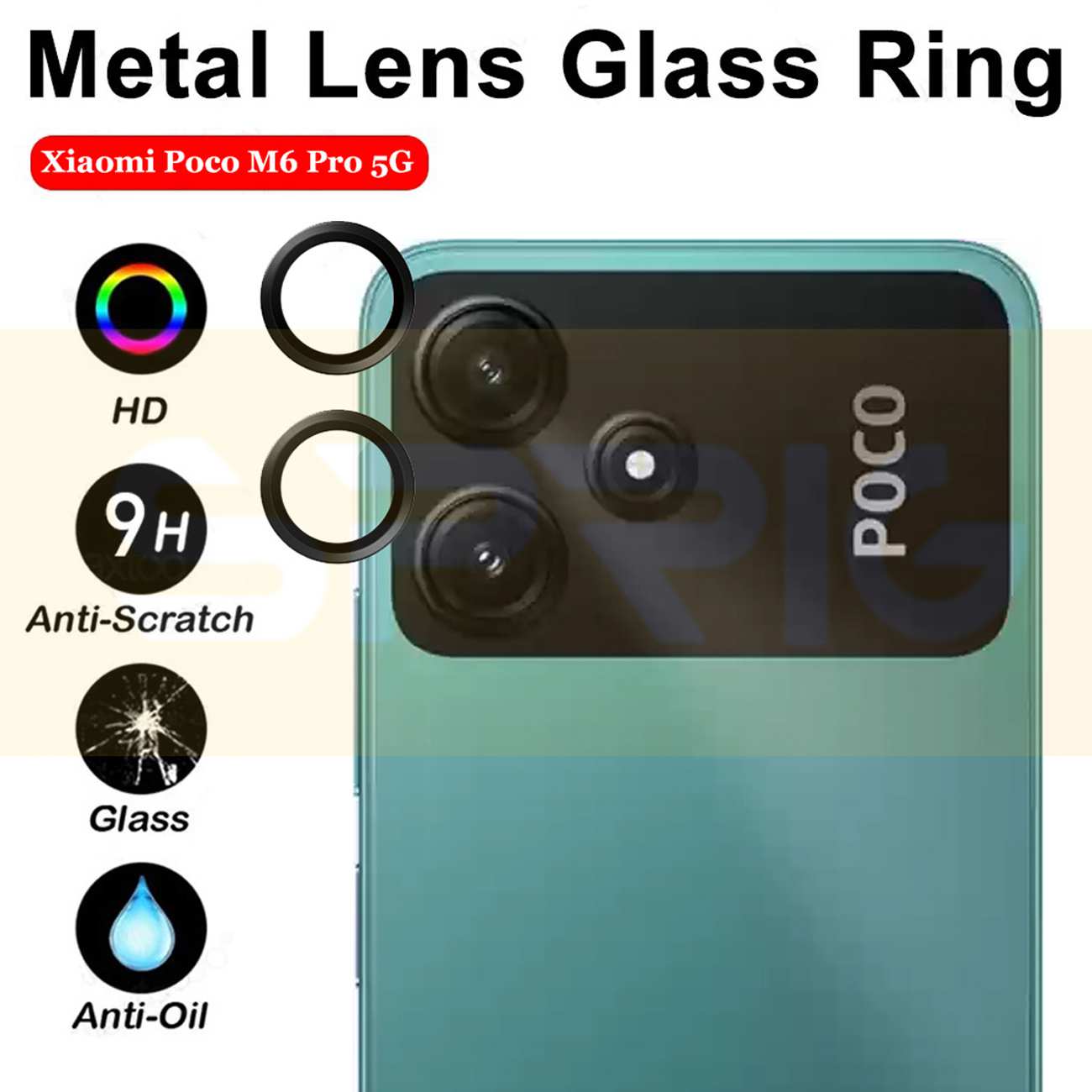 محافظ رینگی لنز دوربین شیائومی پوکو M6 پرو فایوجی