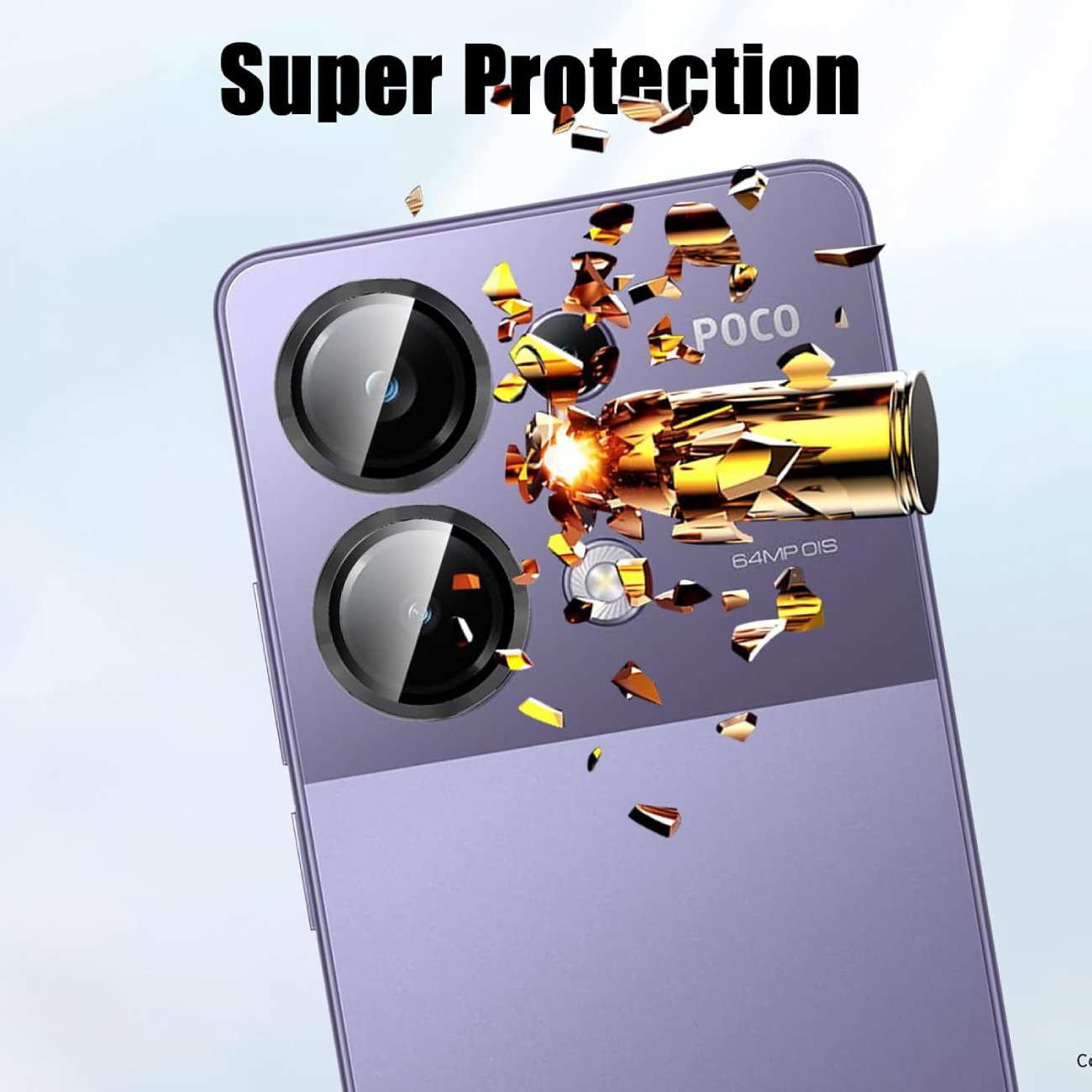 گلس لنز دوربین شیائومی پوکو ام 6 پرو فورجی