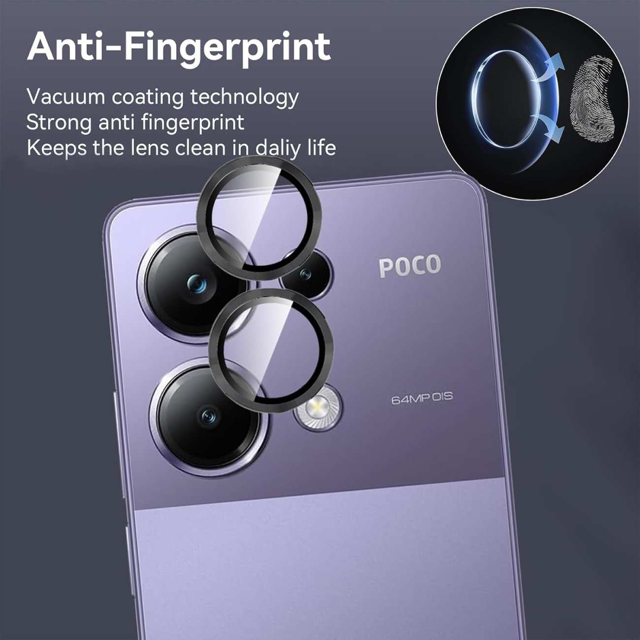 گلس لنز دوربین شیائومی پوکو ام 6 پرو فورجی