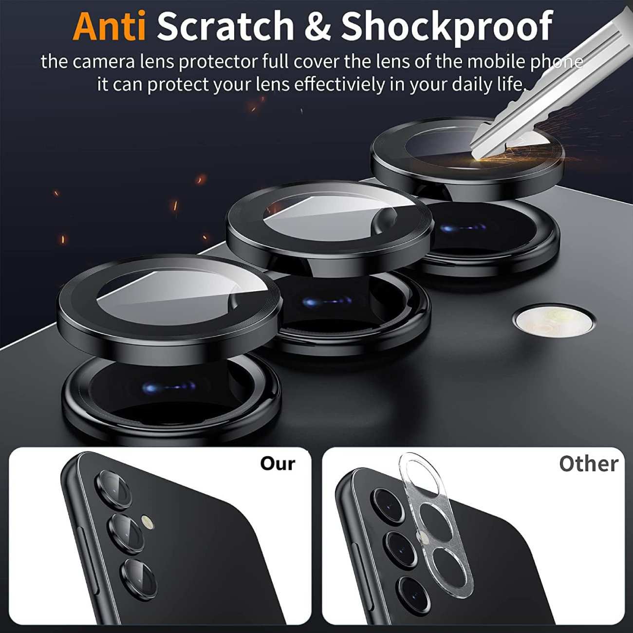 گلس لنز دوربین سامسونگ گلکسی A15