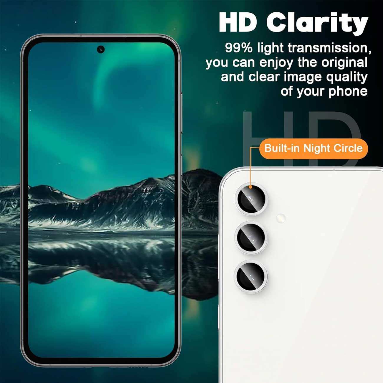 گلس لنز دوربین گوشی سامسونگ اس 23 اف ای