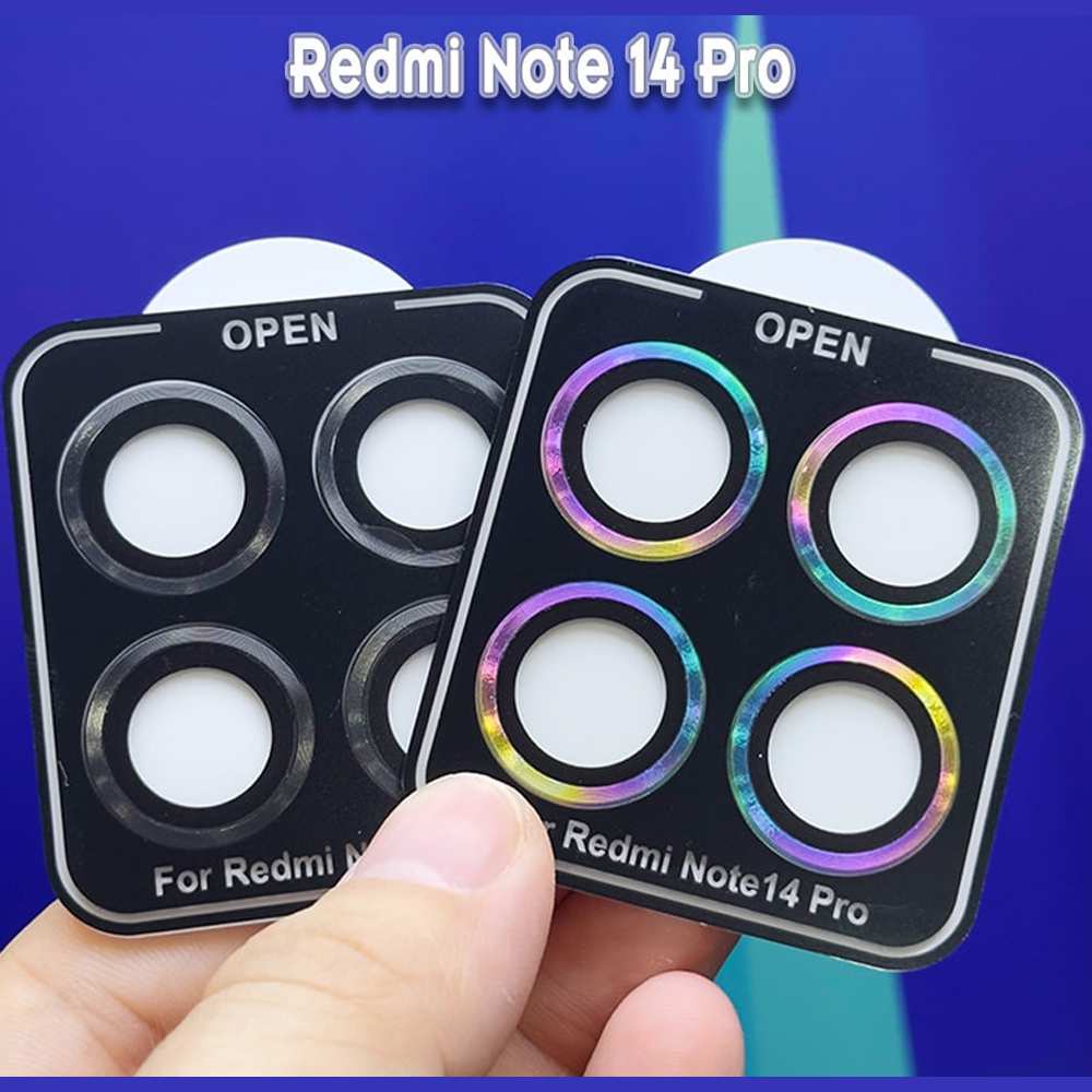 محافظ رینگی لنز دوربین گوشی شیائومی ردمی نوت 14 پرو شابلون دار
