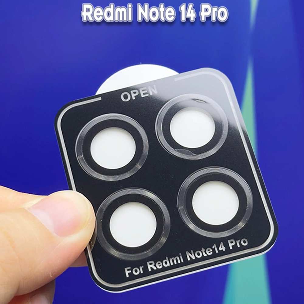 محافظ رینگی لنز دوربین گوشی شیائومی ردمی نوت 14 پرو شابلون دار