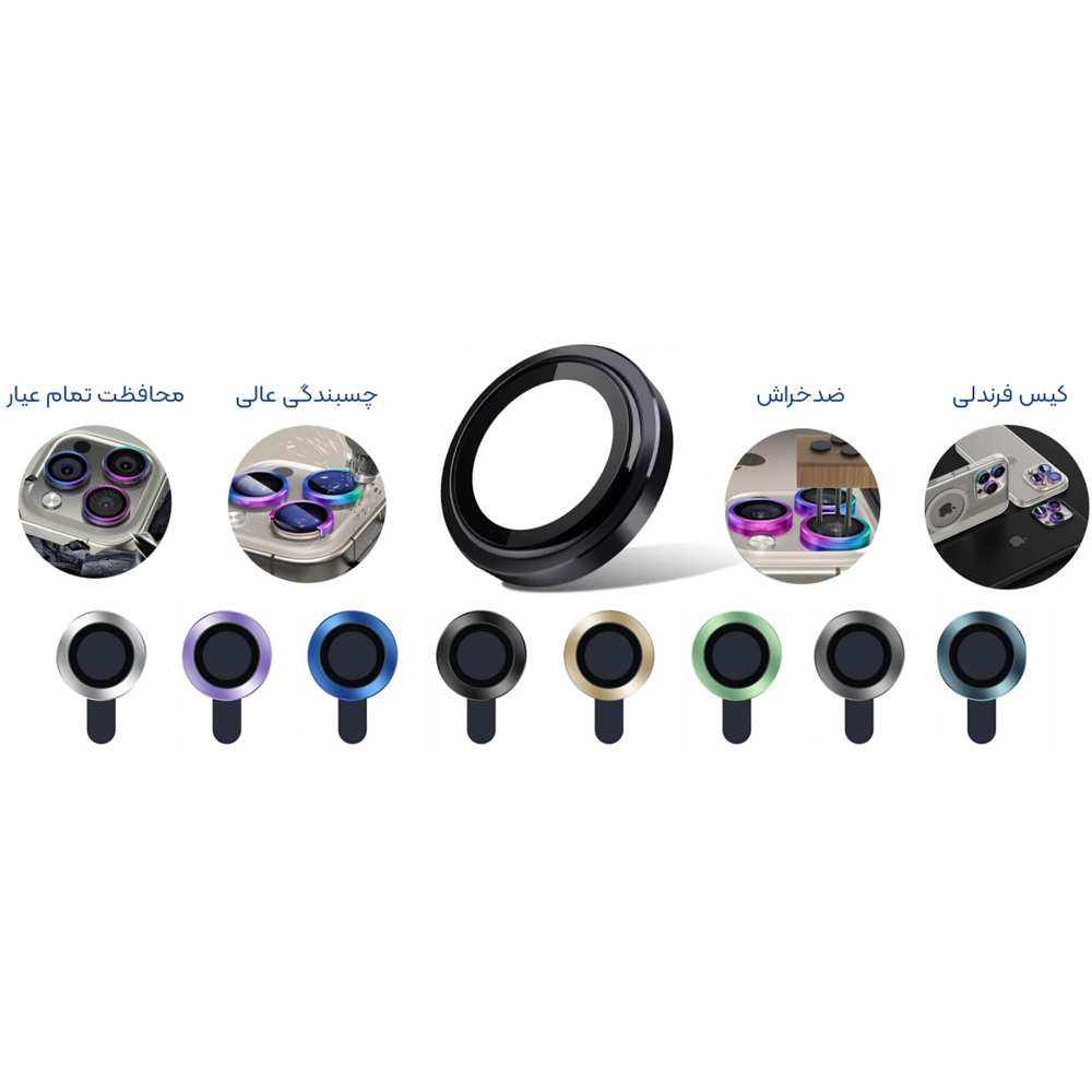 محافظ رینگی لنز گوشی Poco X6 Pro