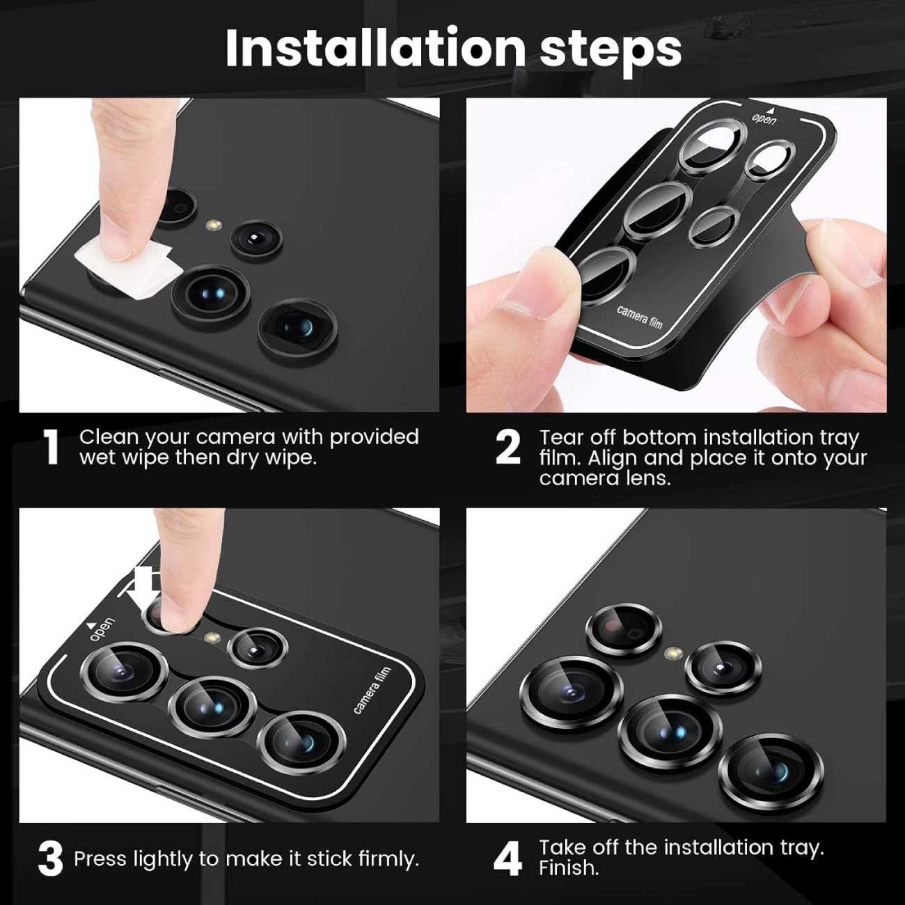 محافظ رینگی لنز دوربین سامسونگ Galaxy S22 Ultra