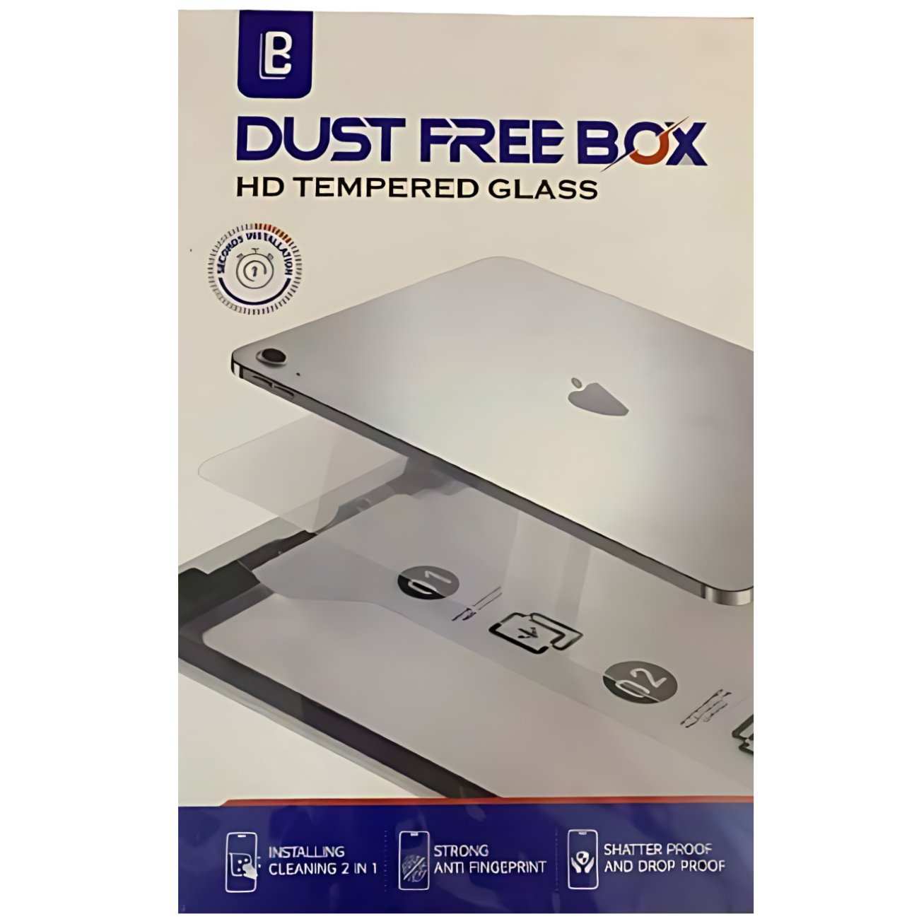 محافظ صفحه نمایش شیشه ای تبلت آیپد ایر 13 2024 همراه با کیت نصب Dust Free Box