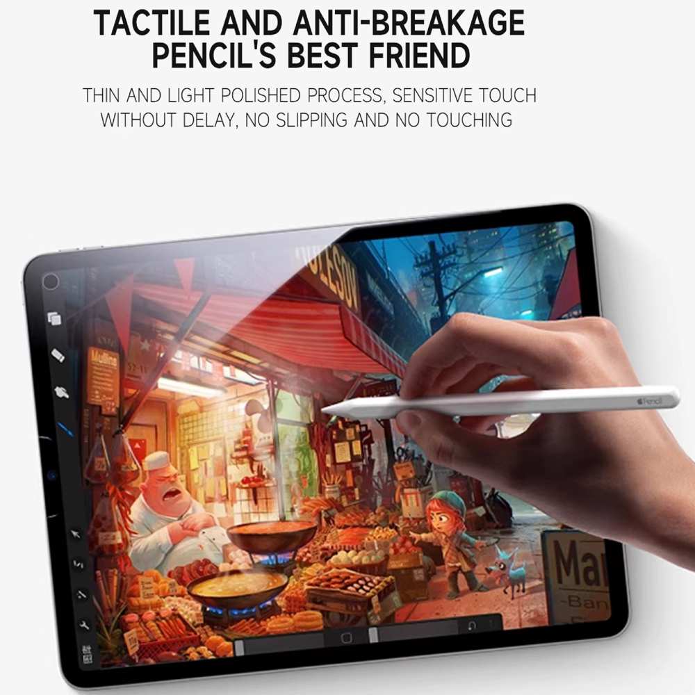 محافظ صفحه نمایش شیشه ای تبلت آیپد پرو 12.9 اینچ 2018/2023 همراه با کیت نصب Dust Free Box