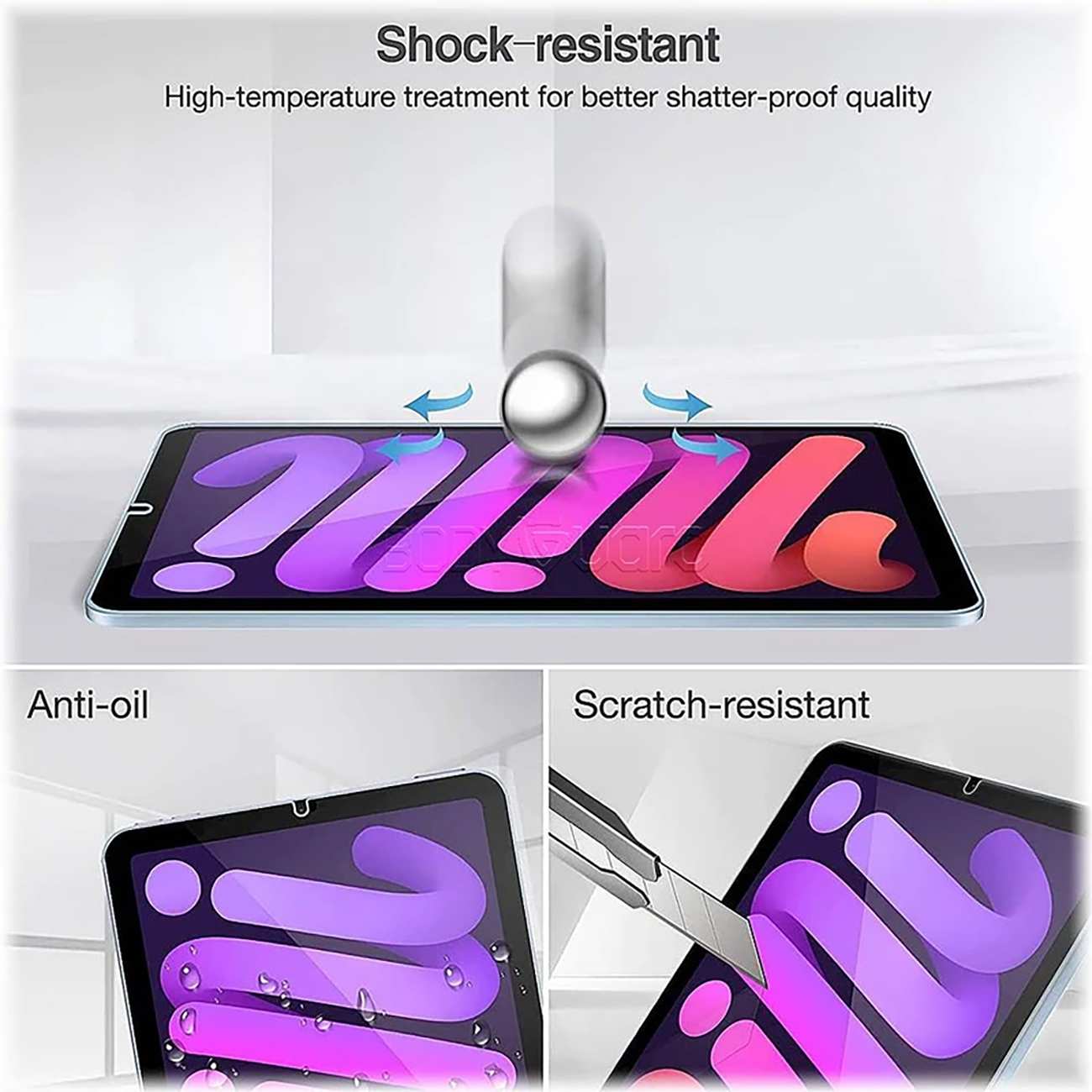 گلس آیپد مینی 6 مدل Glass Screen Protector