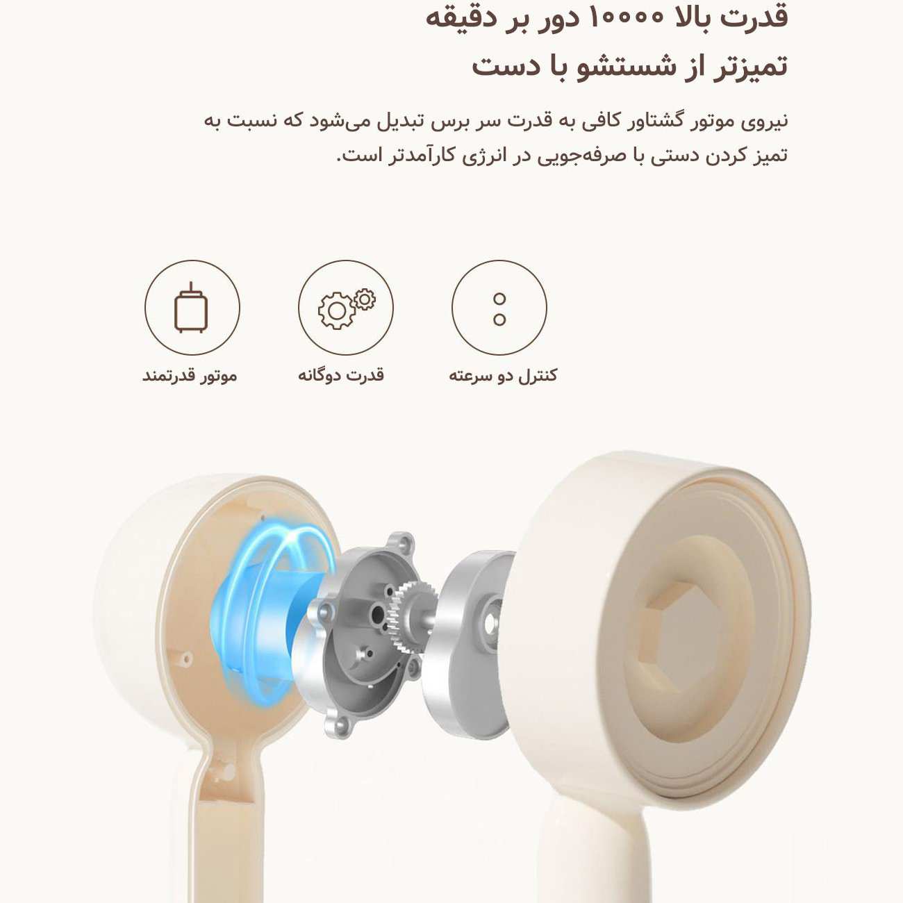 برس حمام برقی دوکو شیائومی با شش سری BC100