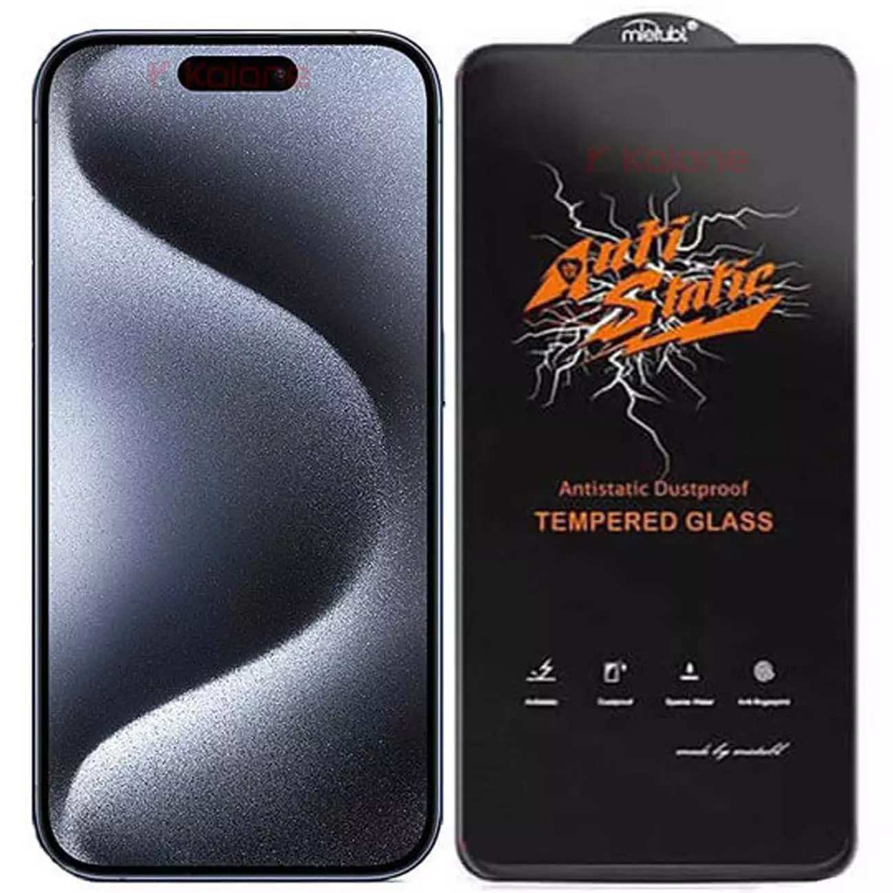 گلس شفاف آیفون 16 پرو آنتی استاتیک Antistatic Dustproof