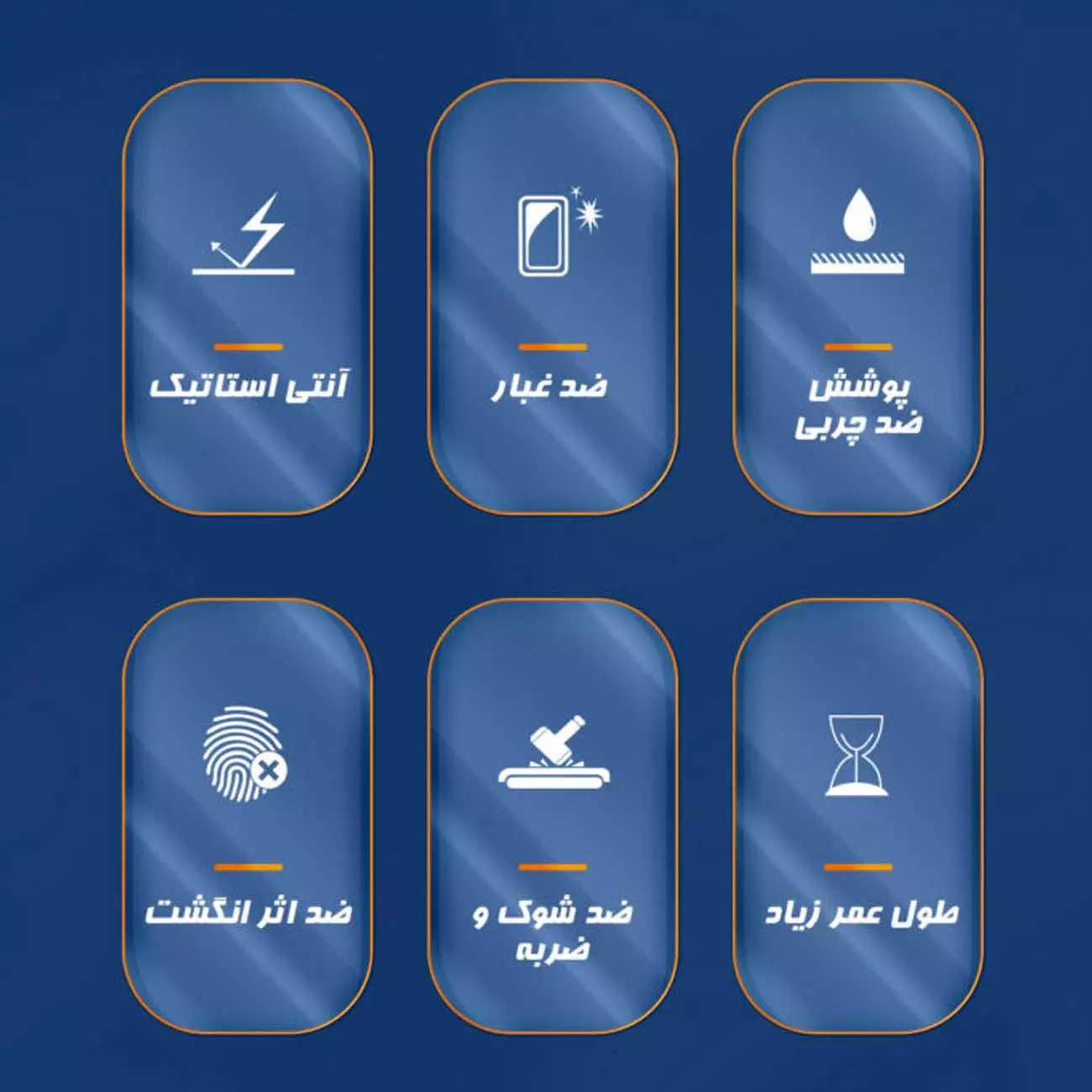 گلس شفاف آیفون 16 پرو آنتی استاتیک Antistatic Dustproof