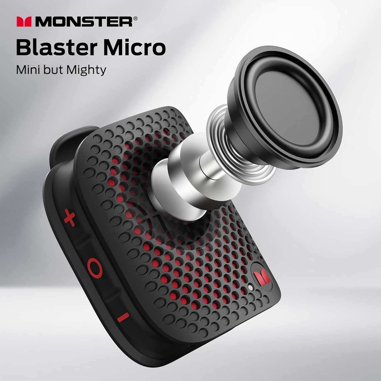 مینی اسپیکر بلوتوثی مانستر با گیره اتصال M3 MS62106