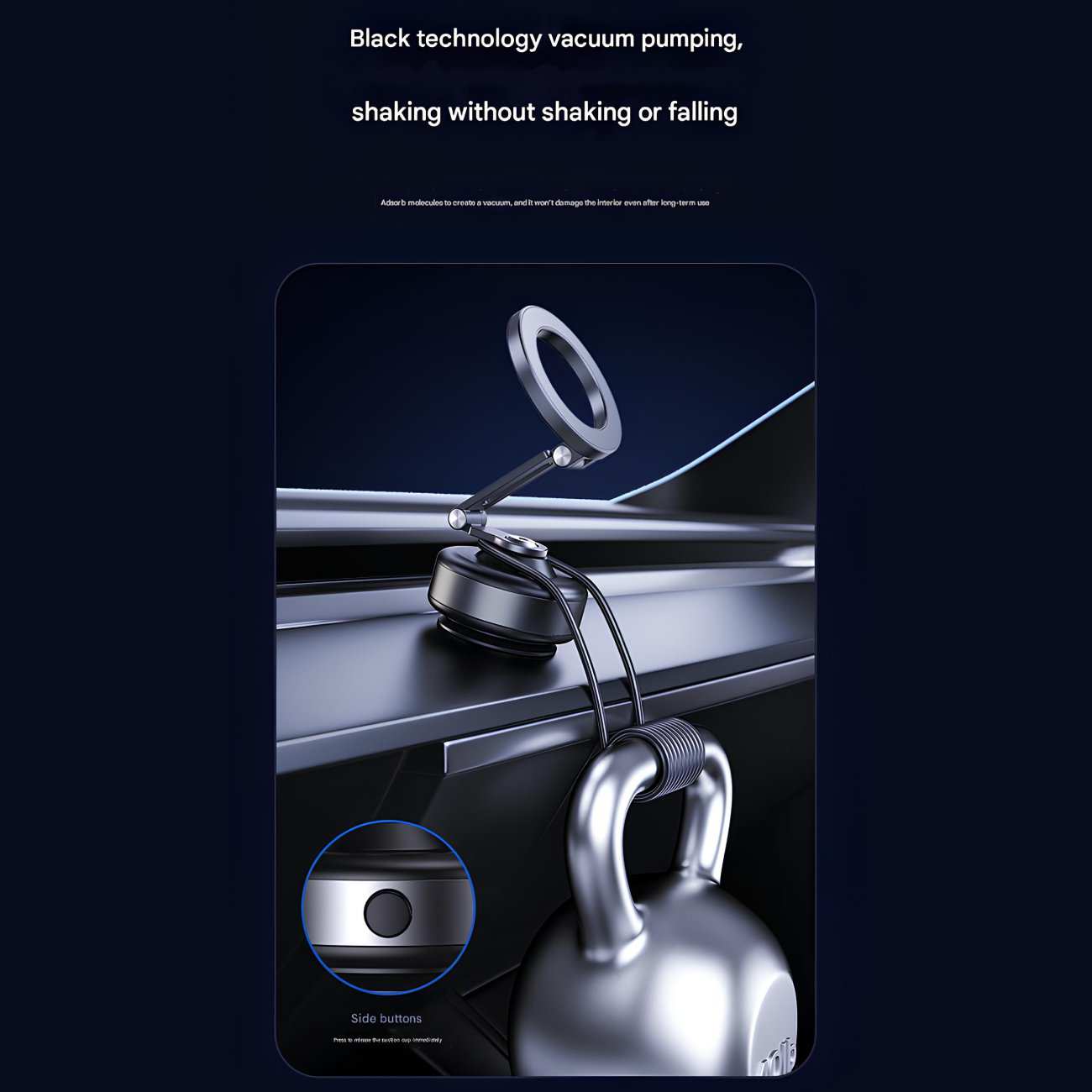 هولدر مکشی مگنتی الکتریکی تاشو چرخشی 360 درجه قابل شارژ چندکاره بونروی X94