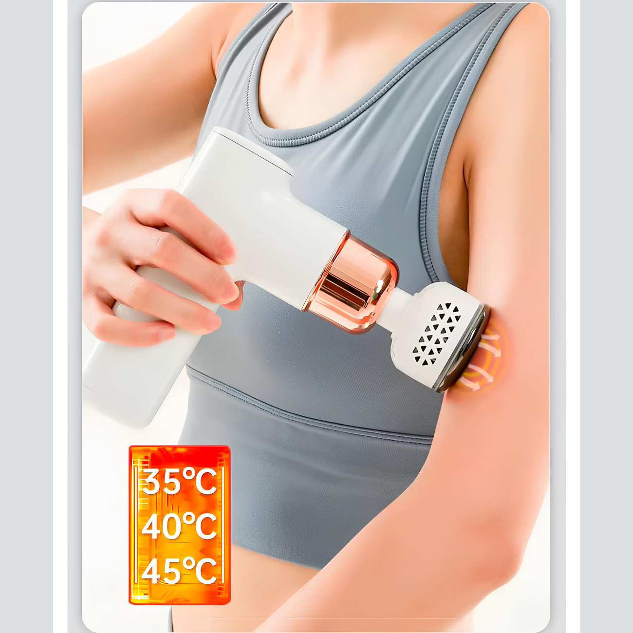 ماساژور تفنگی شارژی گرم و سردکن Fascia Gun Pro