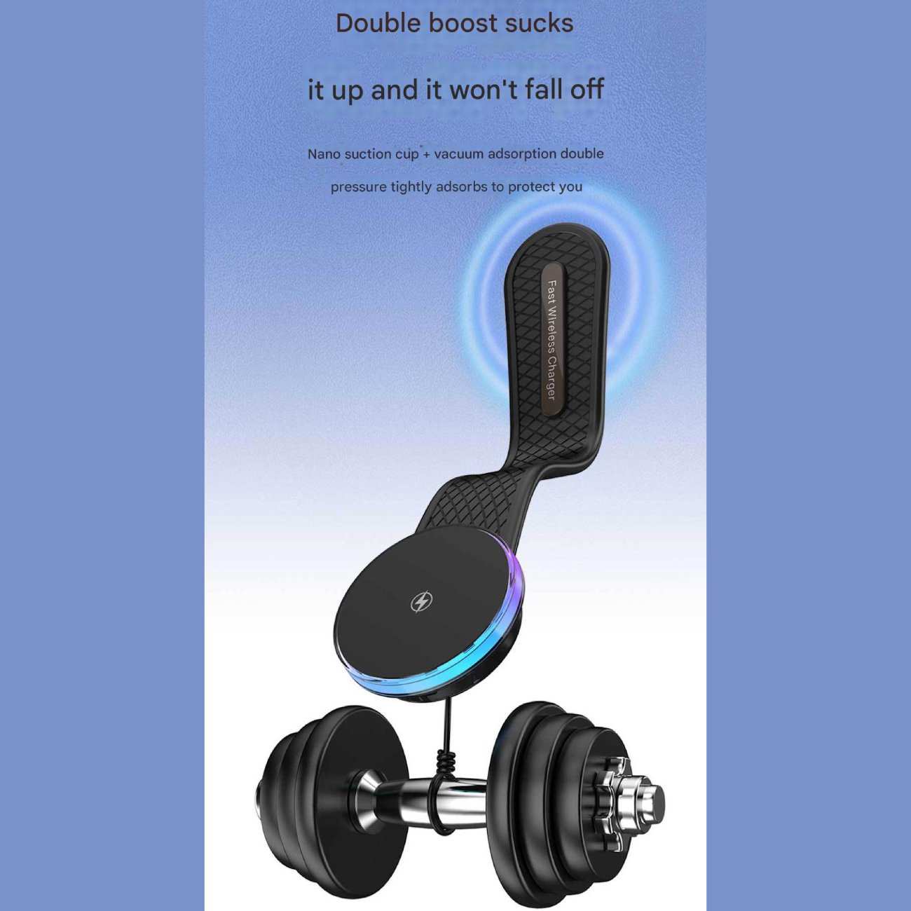 هولدر و شارژر بی سیم مگنتی تاشو داخل خودرو 15 وات X12