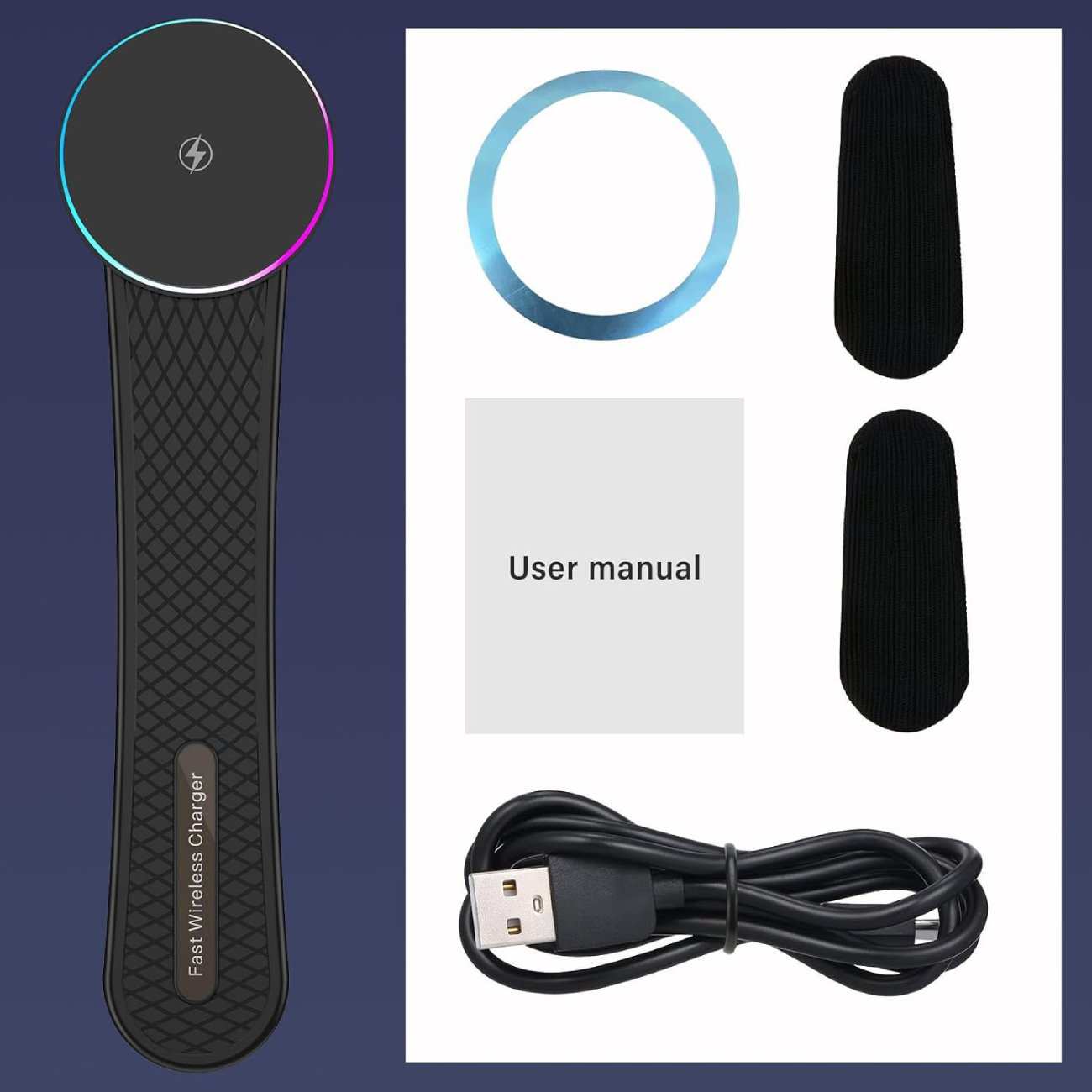 هولدر و شارژر بی سیم مگنتی تاشو داخل خودرو 15 وات X12