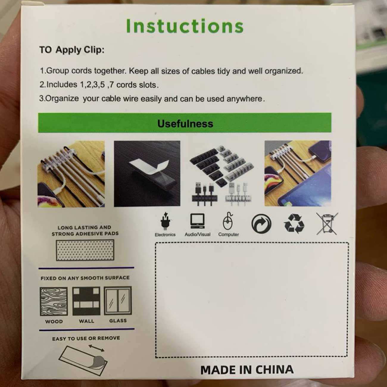 گیره نگهدارنده و نظم دهنده کابل (بسته 5 عددی)