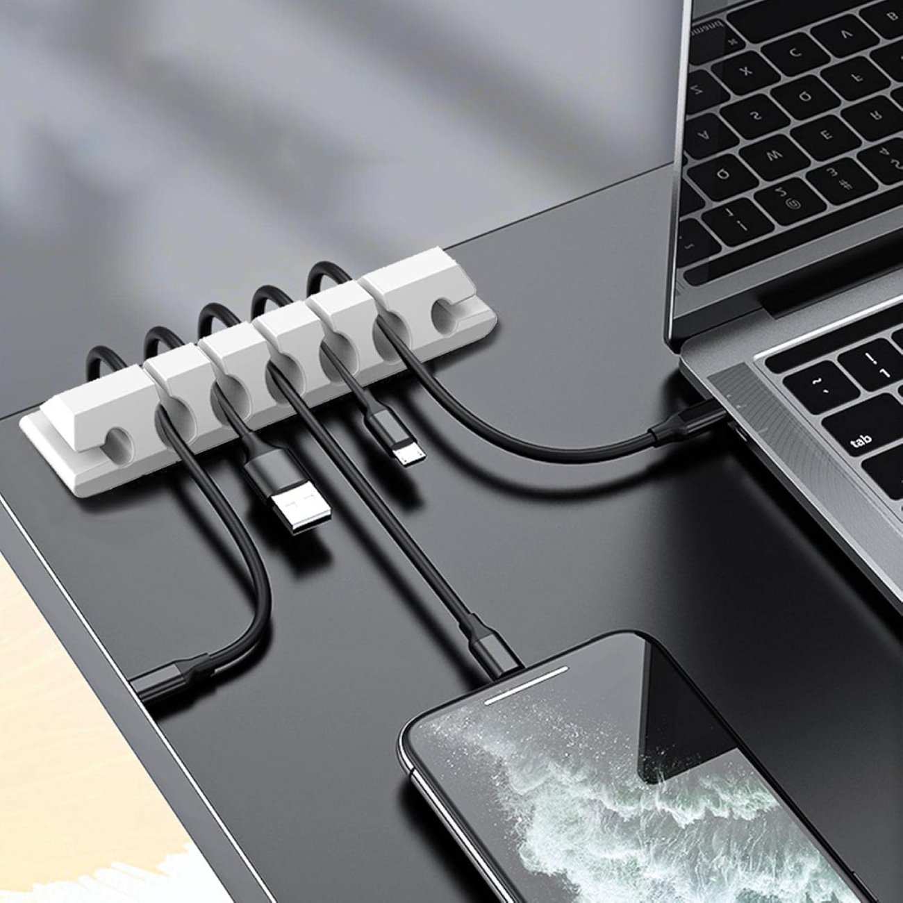 گیره نگهدارنده و نظم دهنده کابل (بسته 5 عددی)