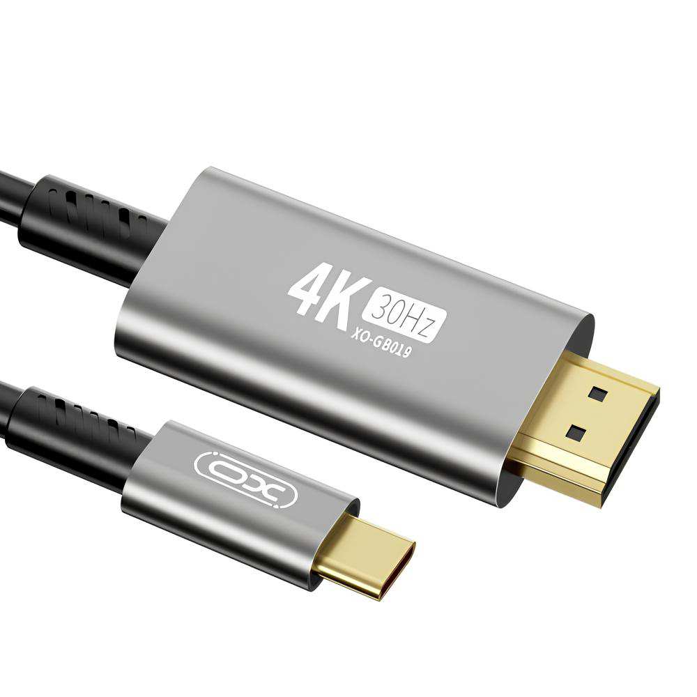 کابل تبدیل 180 سانتیمتری تایپ سی به اچ دی ام ایکس او GB019