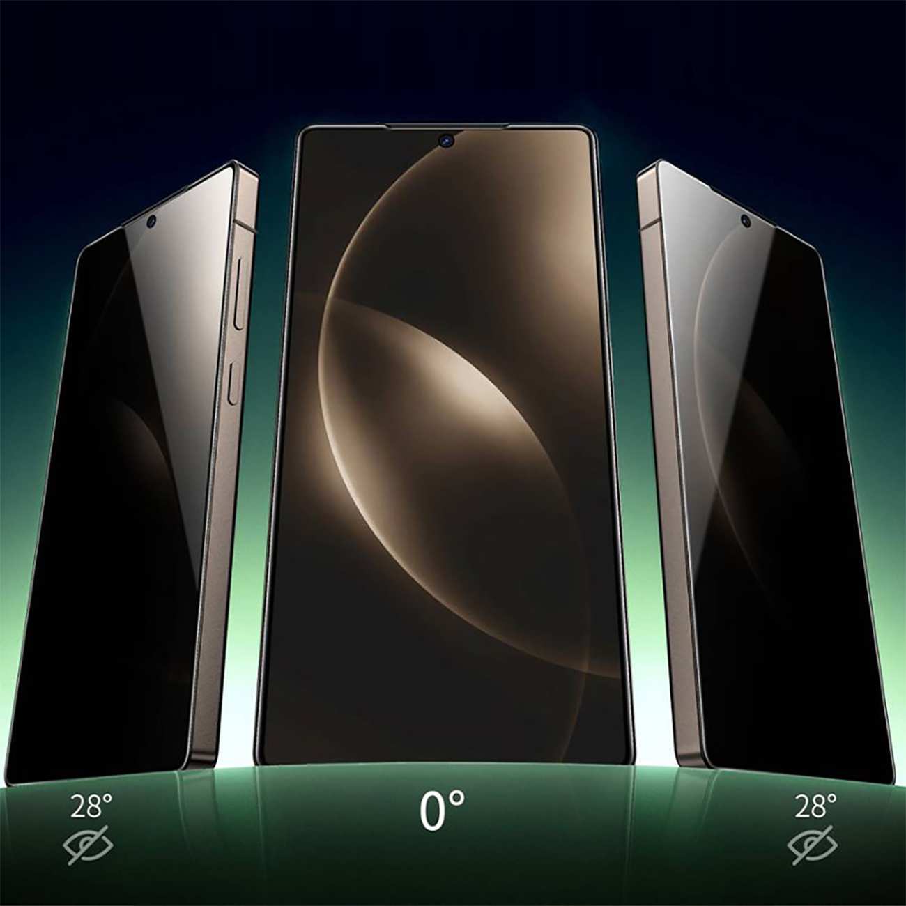 گلس پرایویسی تمام صفحه سامسونگ گلکسی اس 25 اولترا گرین GN9HPVS25ULBK
