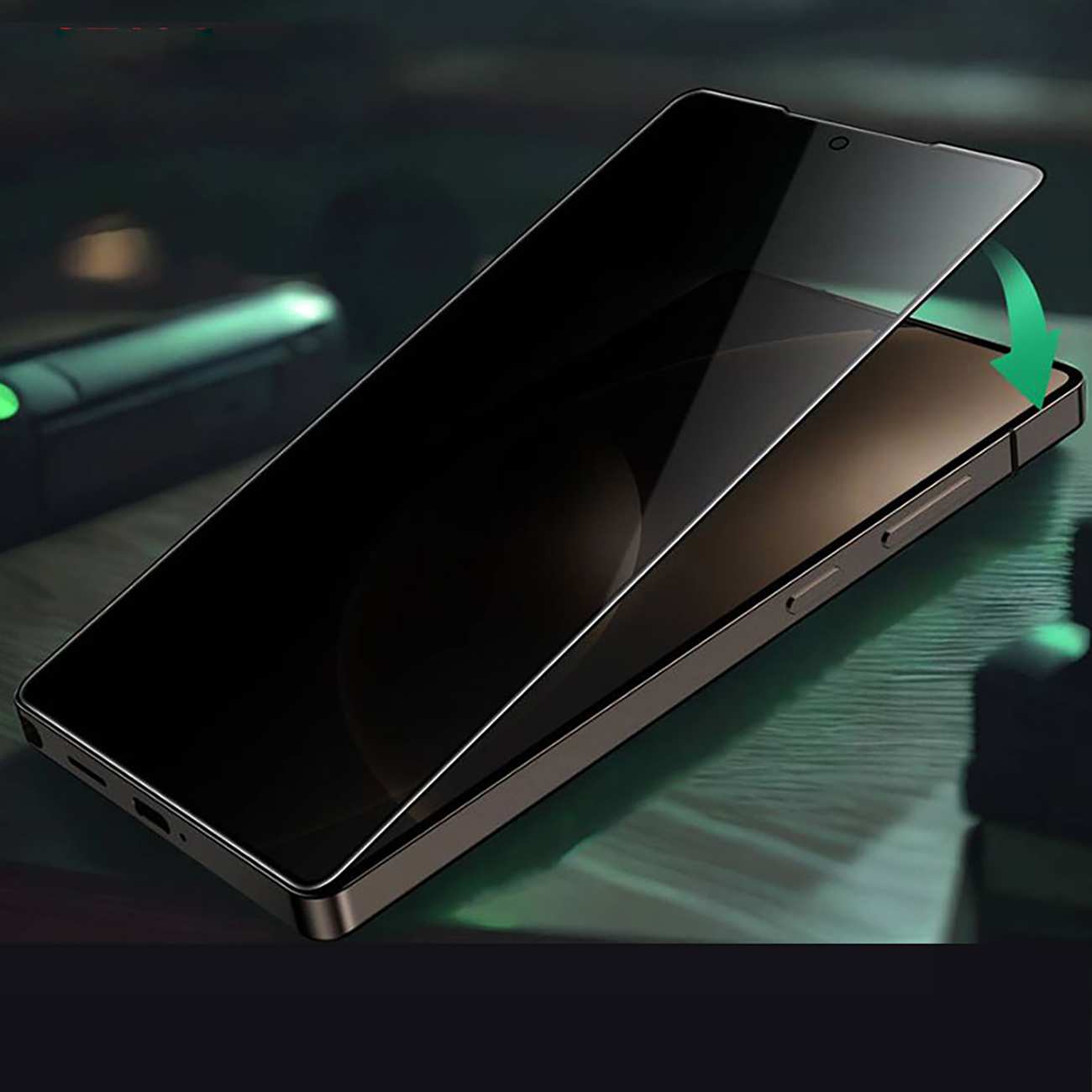 گلس پرایویسی تمام صفحه سامسونگ گلکسی اس 25 اولترا گرین GN9HPVS25ULBK