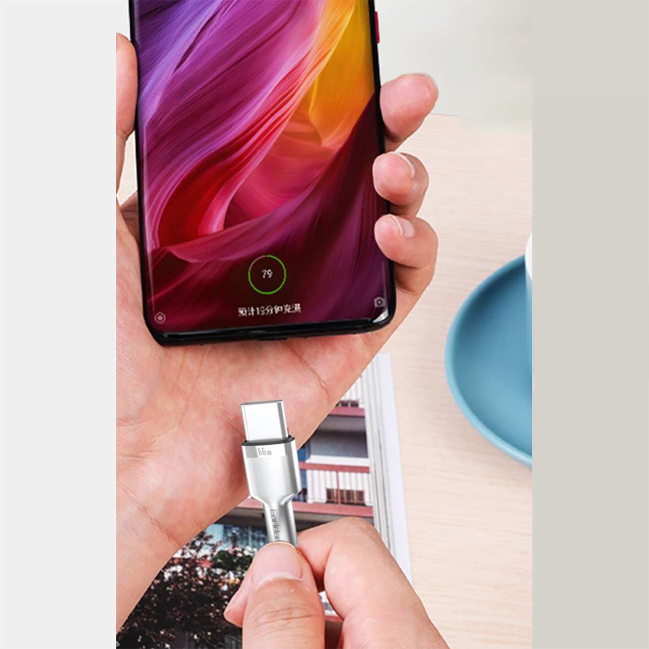 کابل شارژ سریع تایپ سی به لایتنینگ 20 وات 1 متری ارلدام EC-PD01i