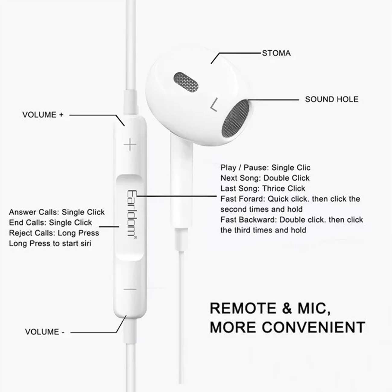 هندزفری لایتنینگ ارلدام E62