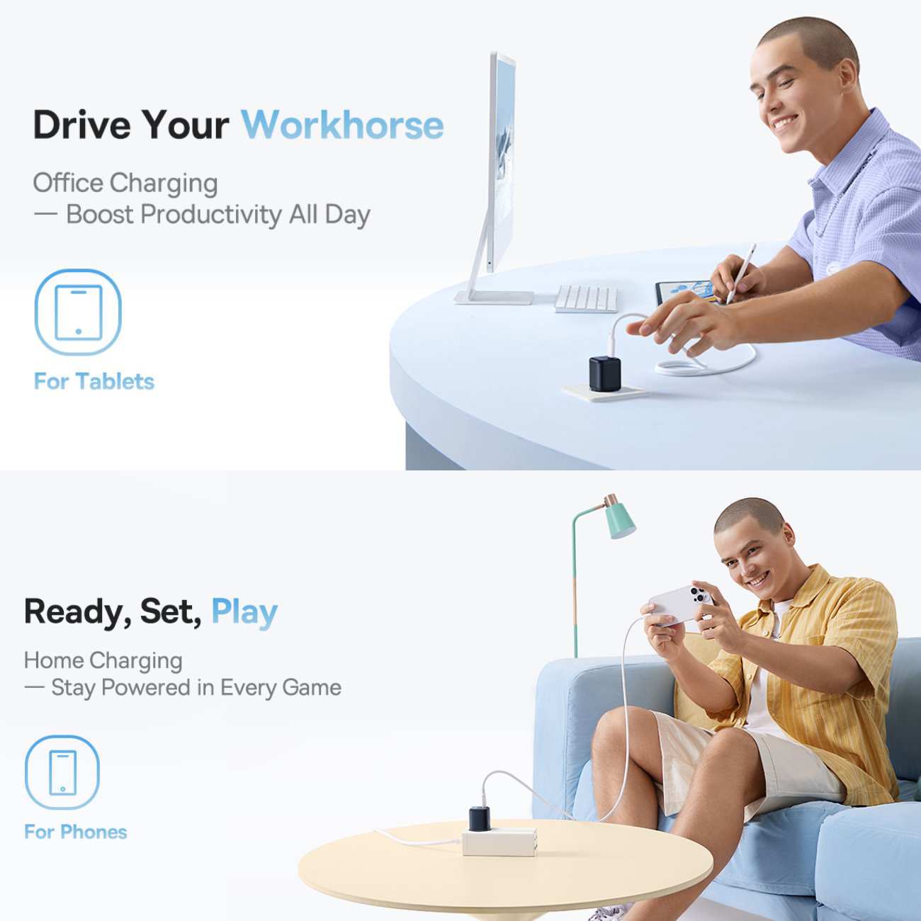 شارژر دیواری فست شارژ تایپ سی 45 وات بیسوس CCGAN45CE