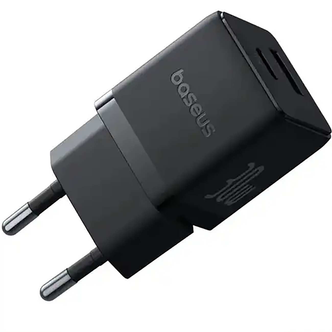 شارژر دیواری فست تایپسی و یو اس بی 30 وات بیسوس با کابل دو سر تایپ سی CCZC30UE