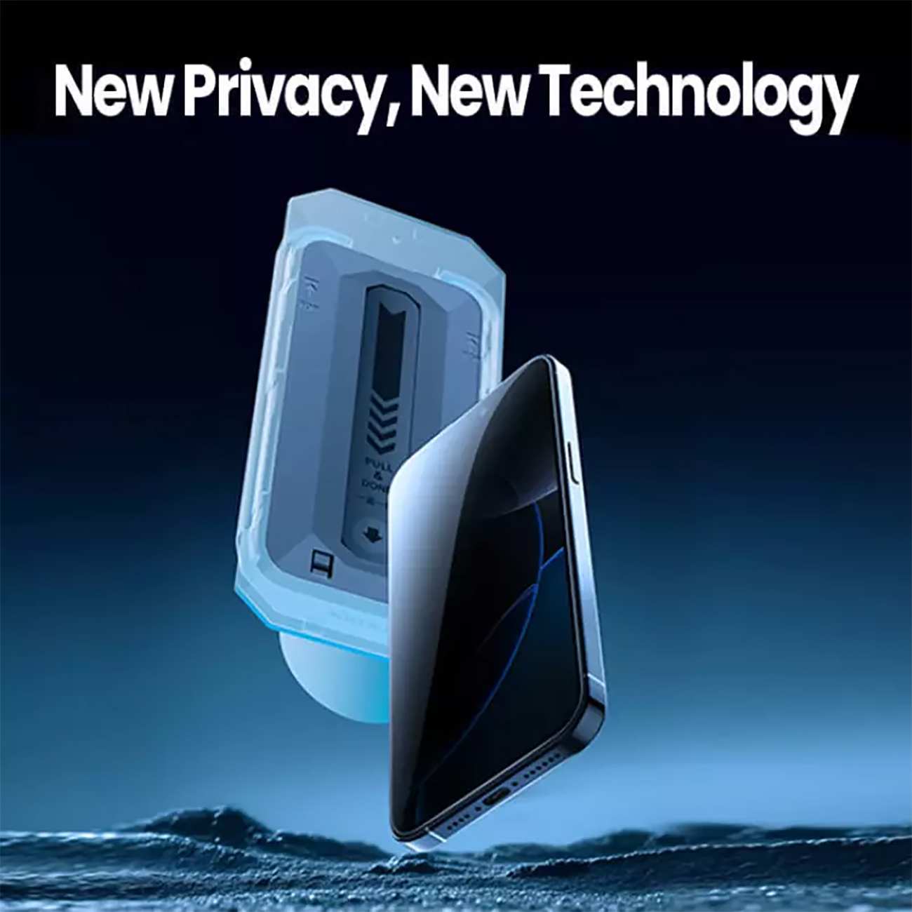 گلس پرایوسی آیفون 16 پرو نیلکین همراه با کیت نصب Amazing Guardian