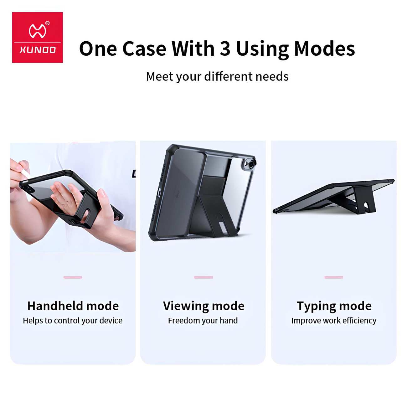 قاب محافظ استنددار تبلت سامسونگ گلکسی تب A9 Plus نیمه شفاف یاندو Beatle Holder