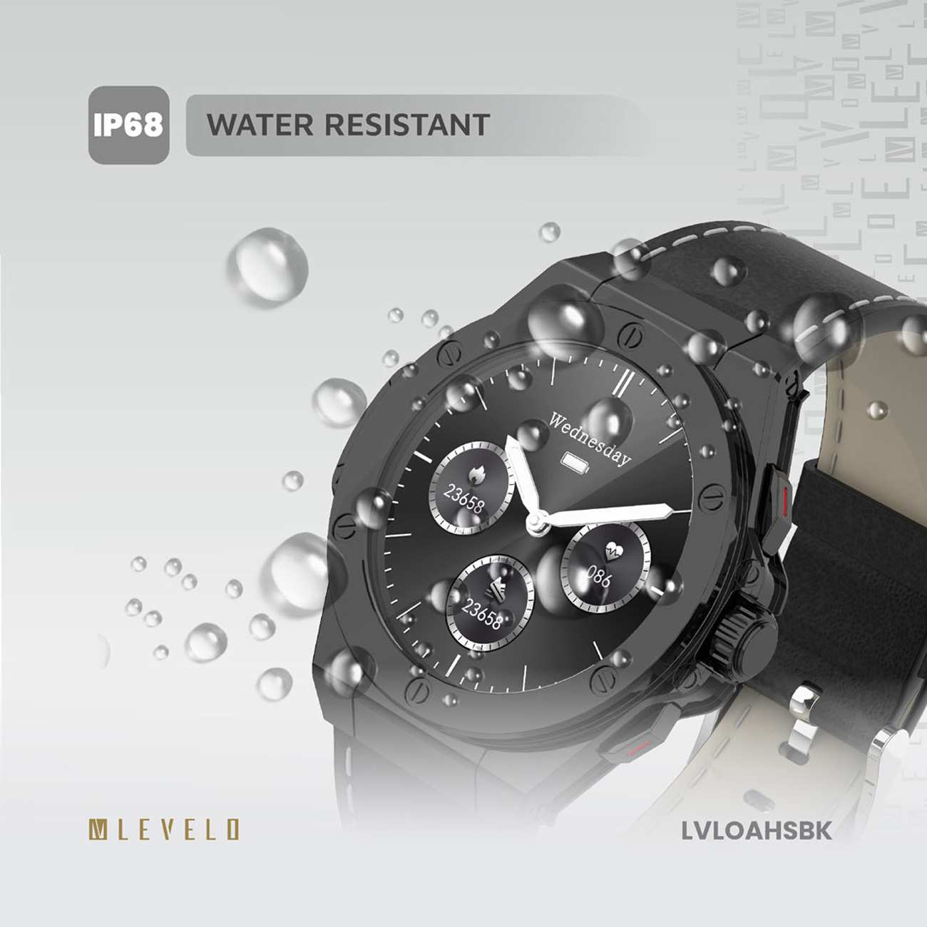 ساعت هوشمند هیبریدی لِولو LVLOAHSBK