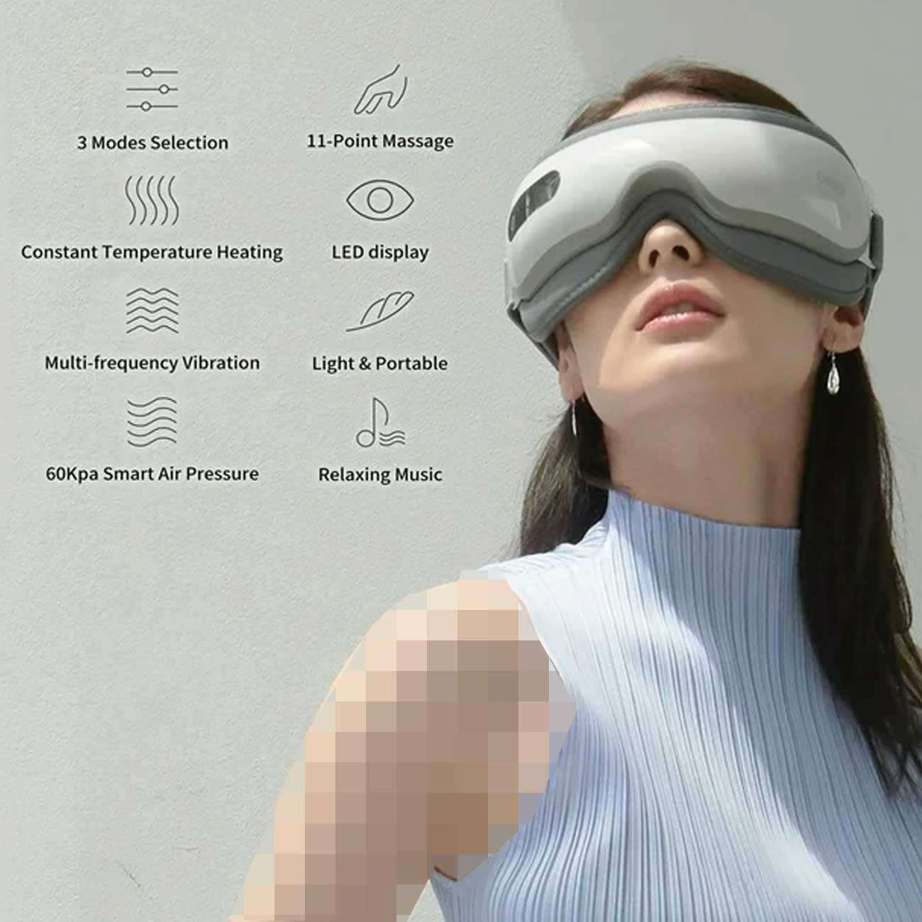 ماساژور چشم هوشمند برِیو با قابلیت پخش موسیقی iSee 16