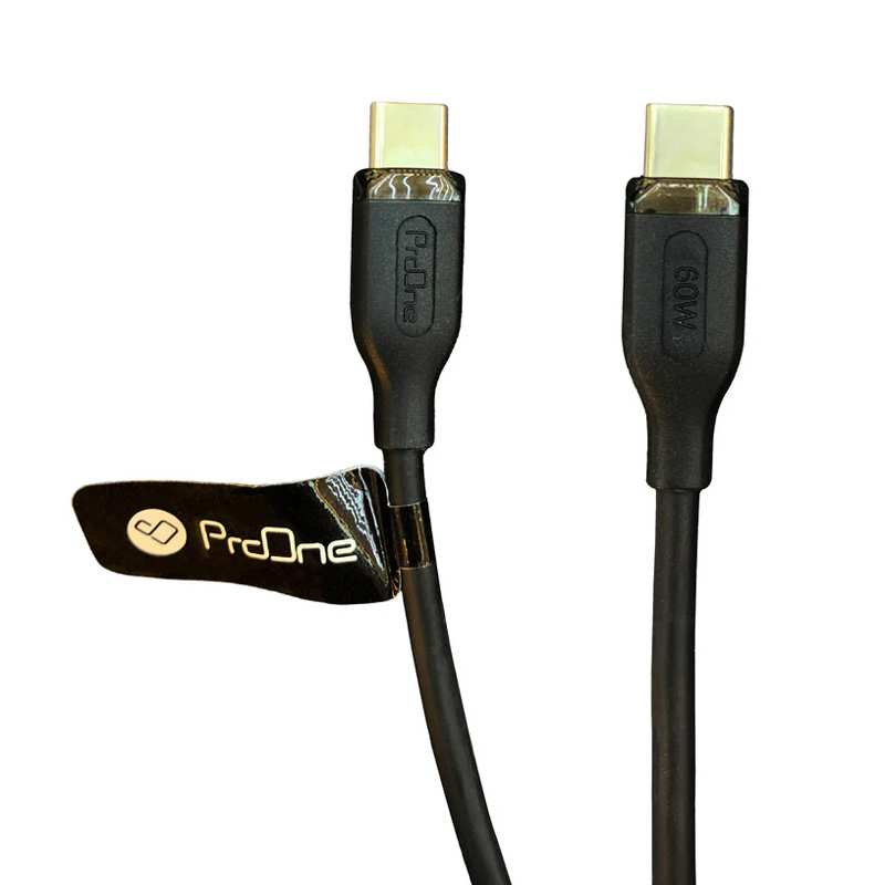 کابل دو سر تایپ سی 60 وات یک متری پرووان PCC121