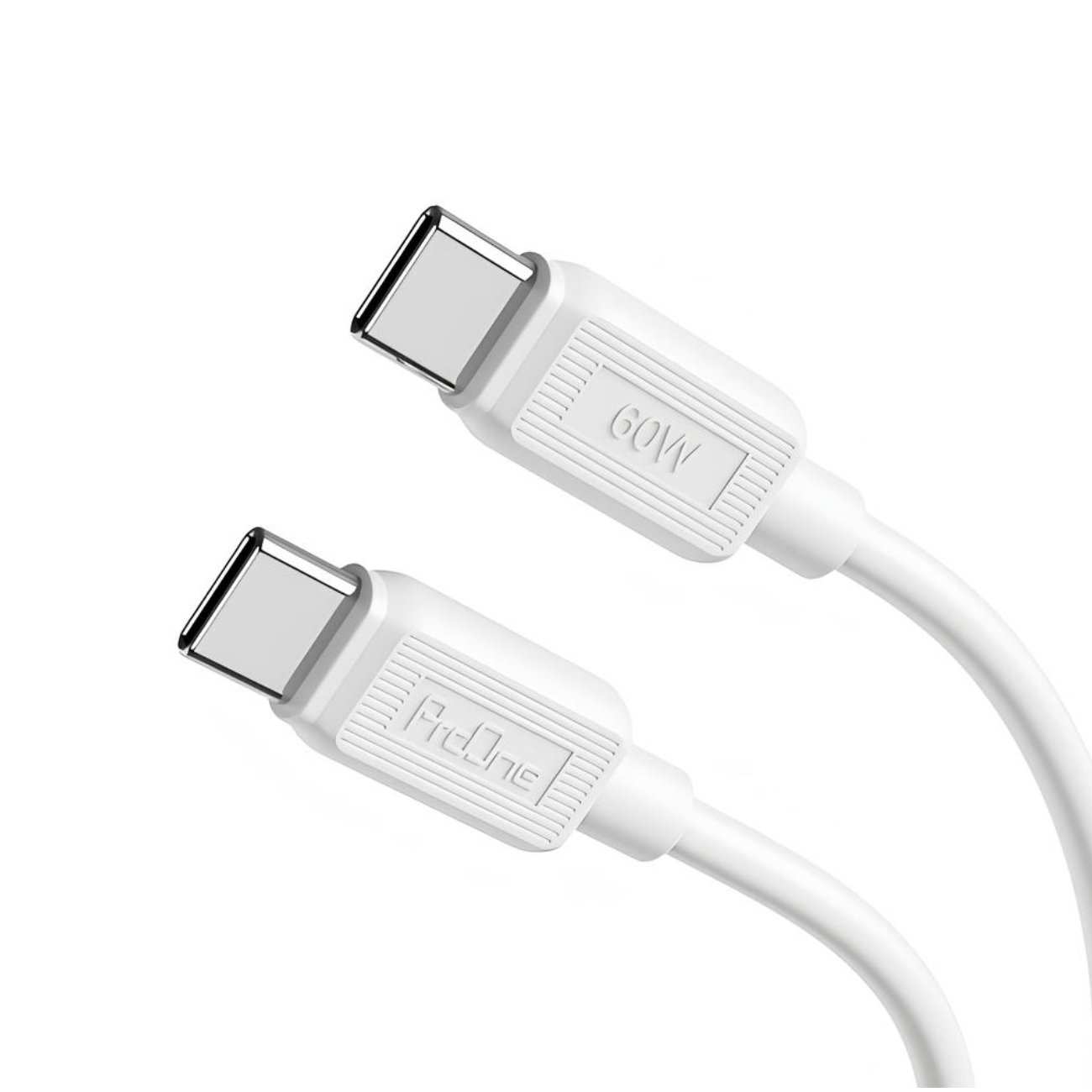 کابل شارژ سریع تایپ سی به تایپ سی 60 وات یک متری پرووان PCC127