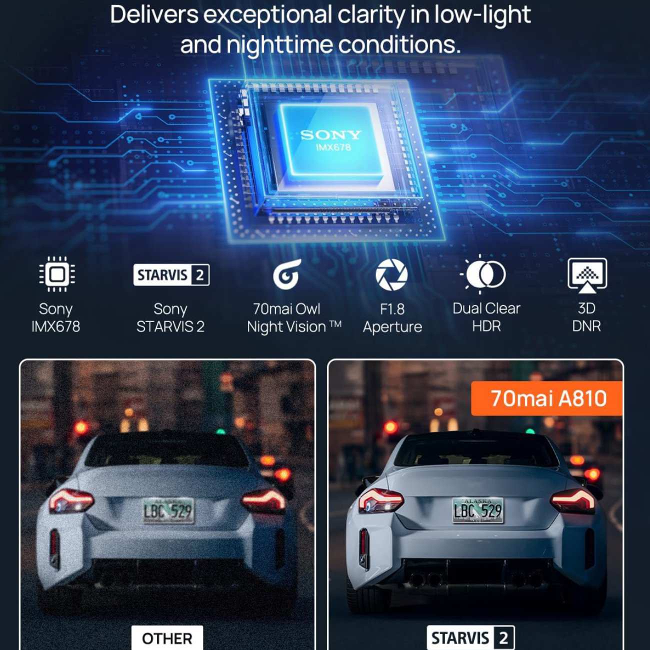 دوربین ثبت وقایع خودرو شیائومی 4K A810