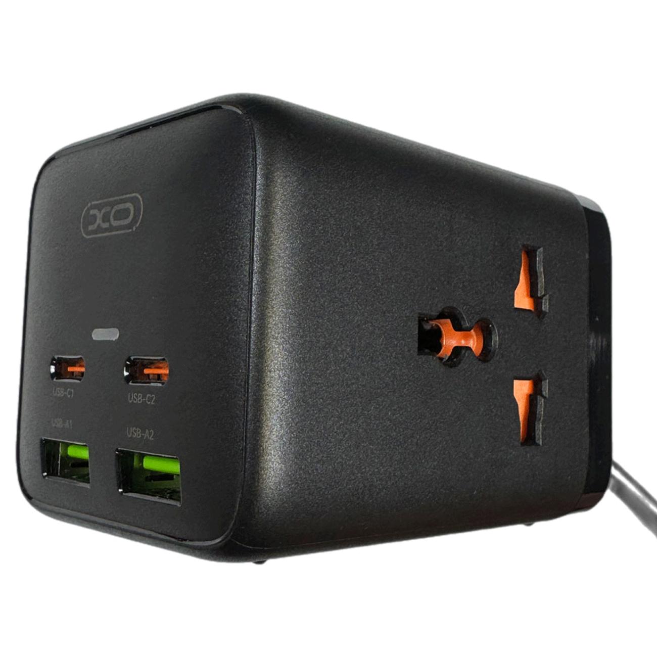 چندراهی دو سوکت برق، دو تایپ سی و دو یو اس بی 65 وات ایکس او WL24